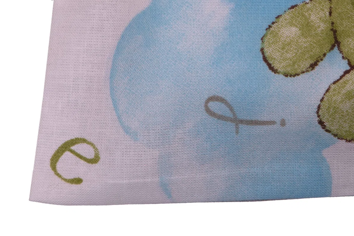 Completo lenzuoline lenzuolini set lenzuola stampa fantasia 100% cotone made in italy per lettino lettino con sbarre bimbo bimba bimbi neonato bebe LETTINO ORSETTI AZZURRO