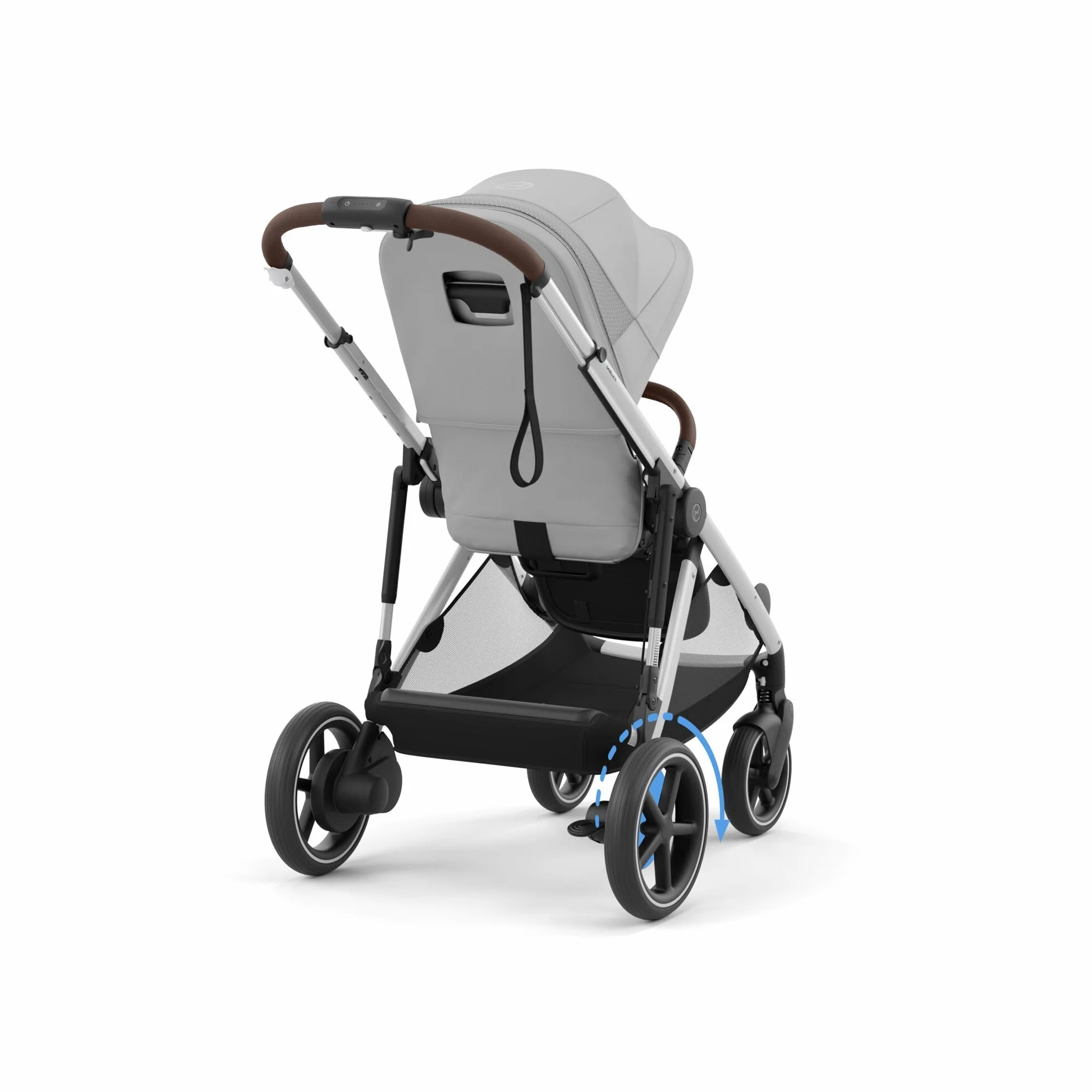 CYBEX Passeggino Gold e-GAZELLE S, dalla nascita a 4 anni, 22 kg, sistema all-in-1 con azionamento elettrico, grigio pietra