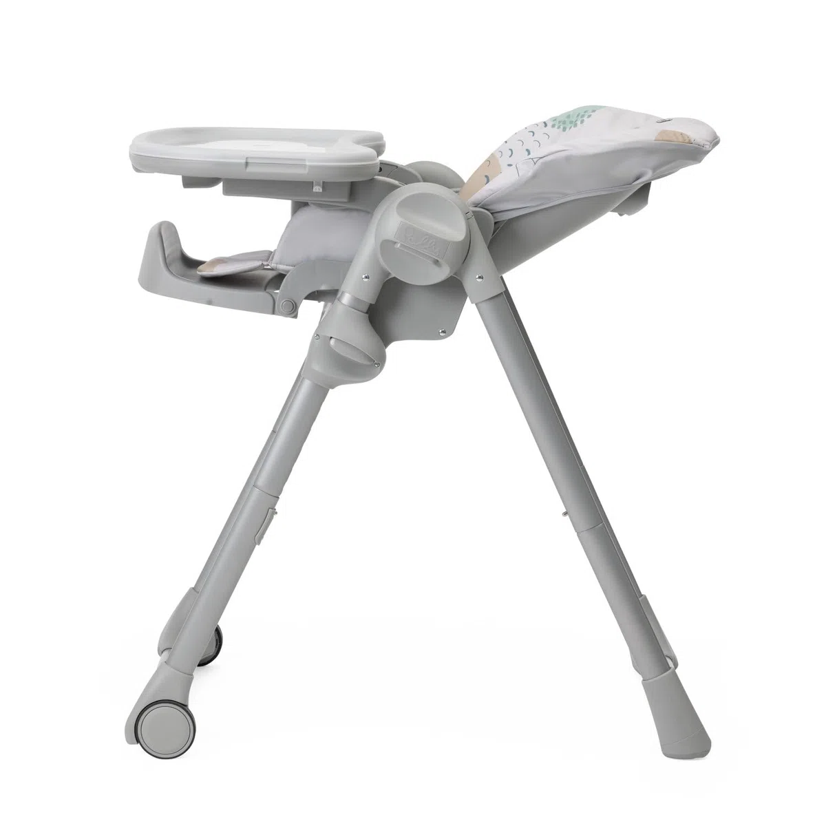Chicco Polly Easy Seggiolone Pappa Evolutivo per Bambini da 6 Mesi a 3 Anni (15 kg), Seggiolone Reclinabile a Sdraietta con Altezza e Poggiapiedi Regolabili, 4 Ruote, Chiusura Compatta, Landscape