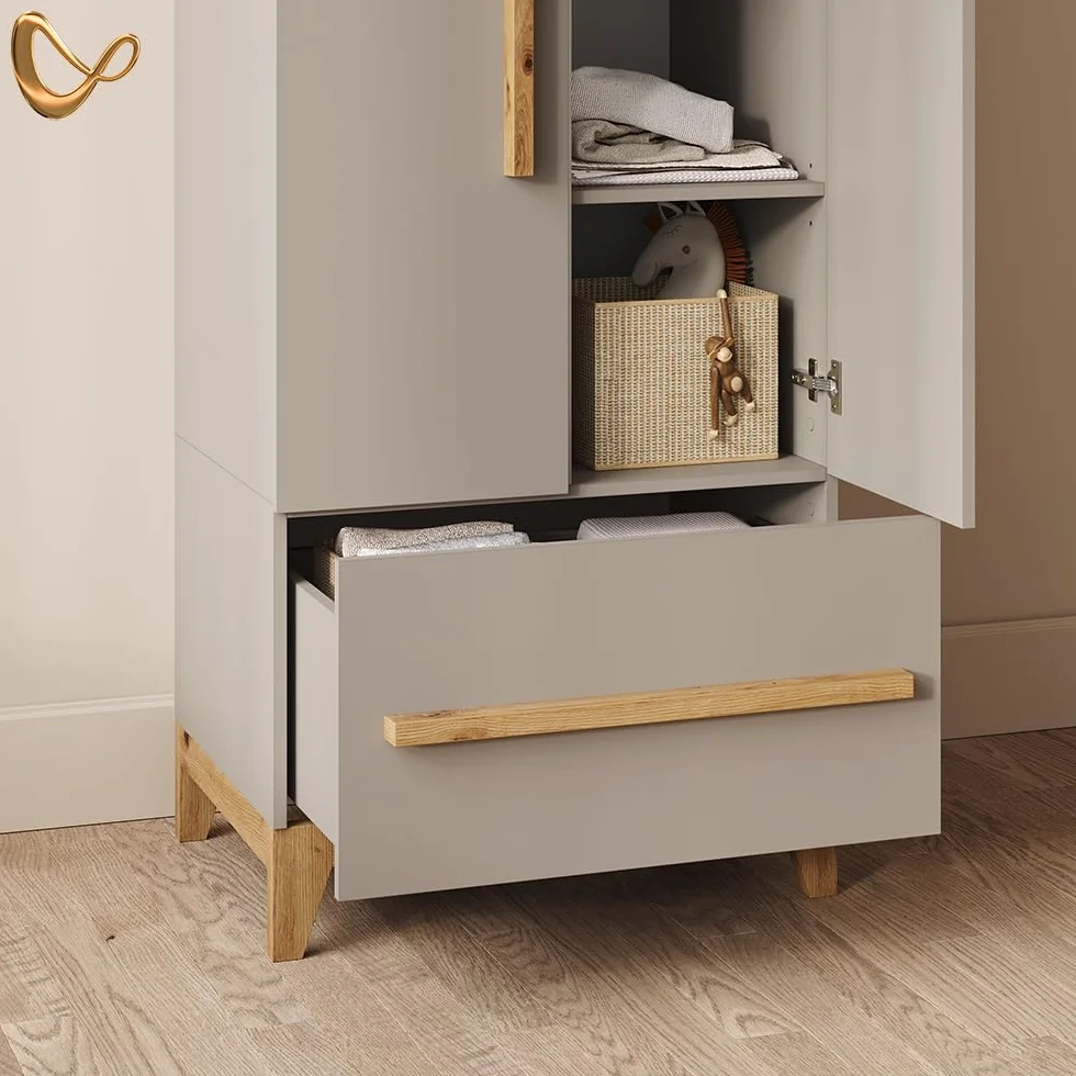Livinity Guardaroba per bambini Mailo 70 x 186.8 cm con sedile a panchina
