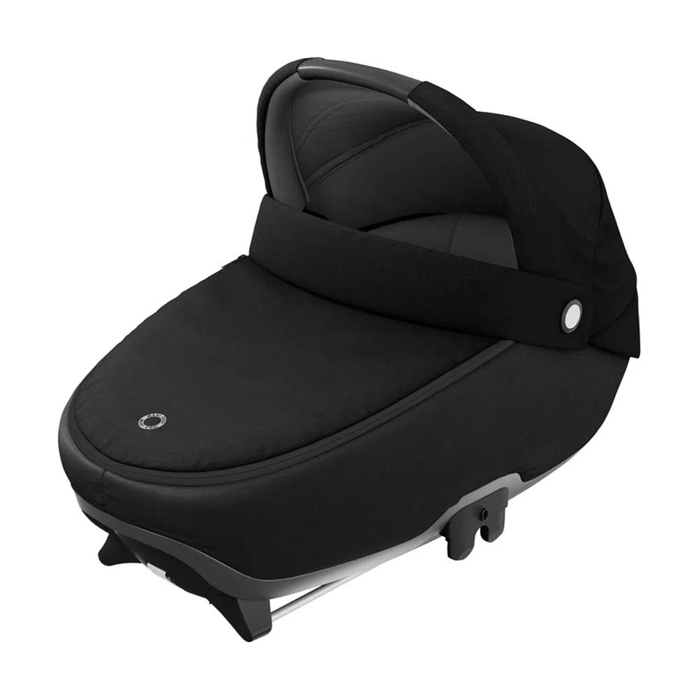 Maxi-Cosi Jade Navicella Omologata Auto R129, Isofix, Culla Portatile Adatta dalla Nascita Fino a 6 Mesi (0-9 kg / 40-70 cm), Essential Black