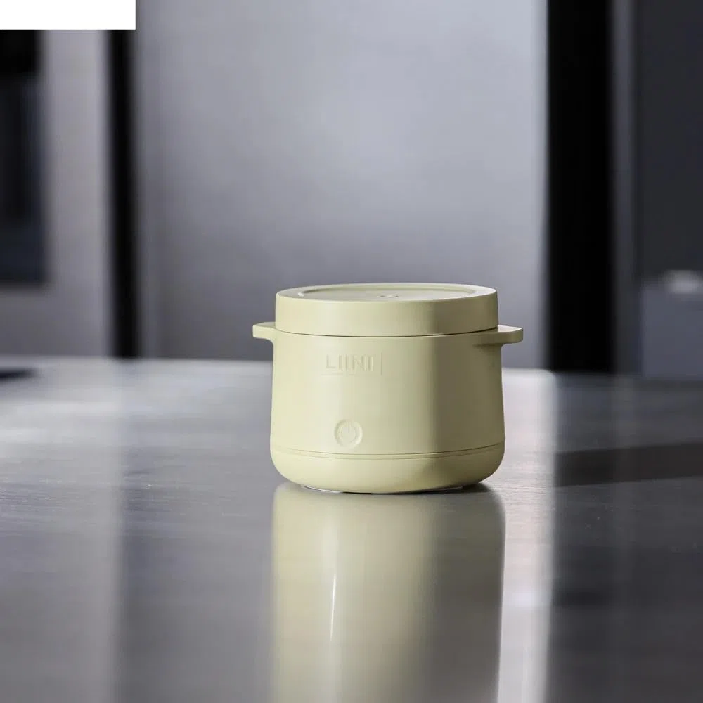 LIINI 2.0 PRO - Scaldaporridge a batteria, 50 W, 10.000 mAh, riscaldamento con pulsante IP66, a prova di perdite, piastra in acciaio inox, senza BPA, cavo in alluminio USB-C