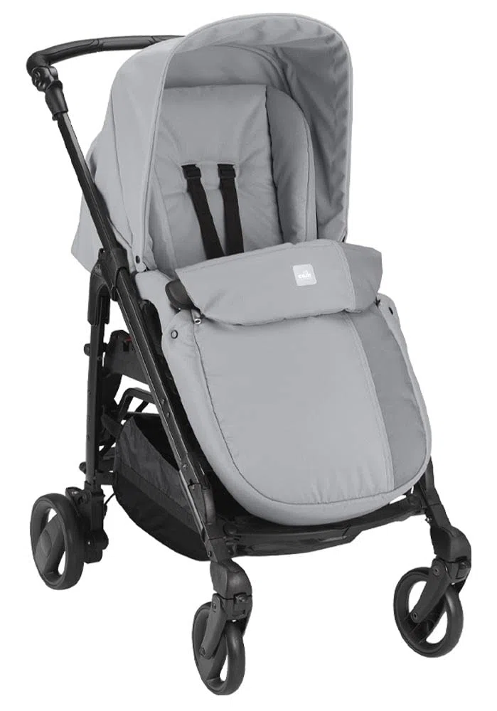 CAM Il Mondo del Bambino - art.784015/T902 - Sistema Modulare Combi Tris - carrozzina, passeggino, seggiolino auto e borsa - made in Italy - perfetto da 0 a 48 mesi - GRIGIO