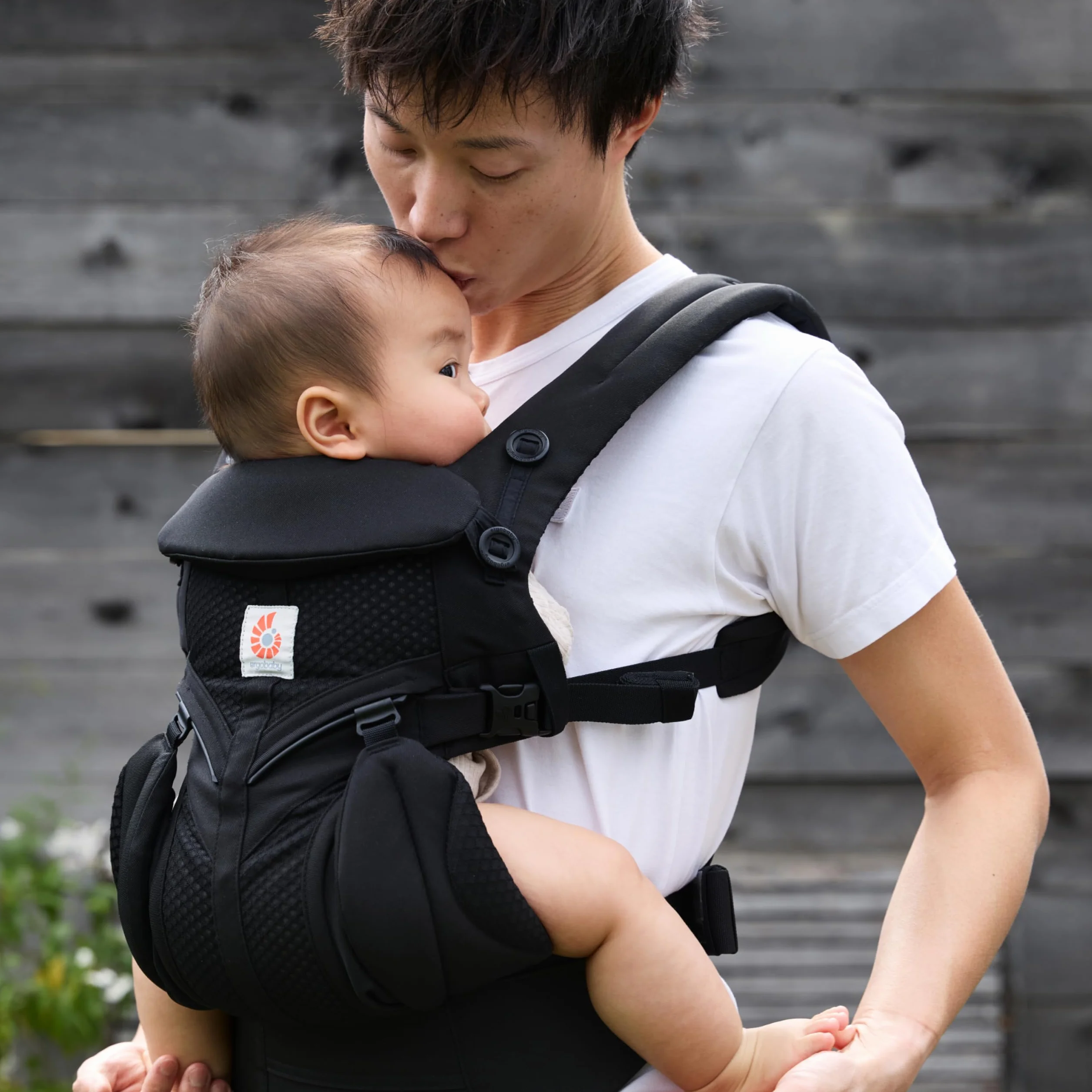 Ergobaby Omni 360 Cool Air Mesh Marsupio Neonati Ergonomico 0 36 Mesi, 4-in-1 Zaino Porta Bebe Traspirante, Onyx Black
