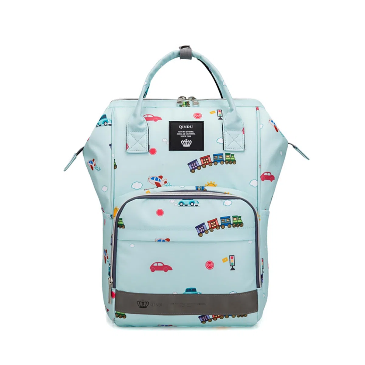 SONARIN Alta Capacità Multifunzionale Zaino Fasciatoio,Borsa per Pannolini Impermeabile Zaino Mamma Neonato Borsa Fasciatoio da Viaggio Portatile con Ganci per Passeggino(Auto)