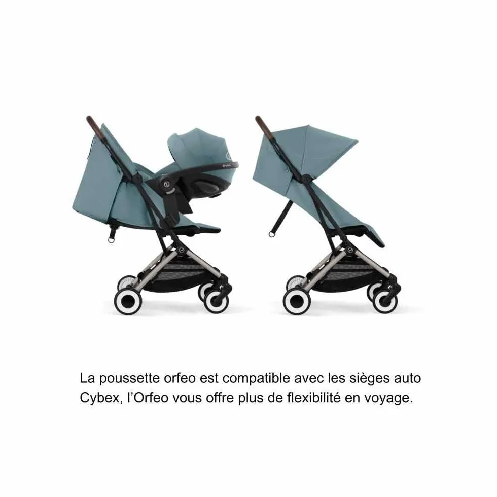 CYBEX Poussette ultra compacte ORFEO 4 roues Stormy Blue