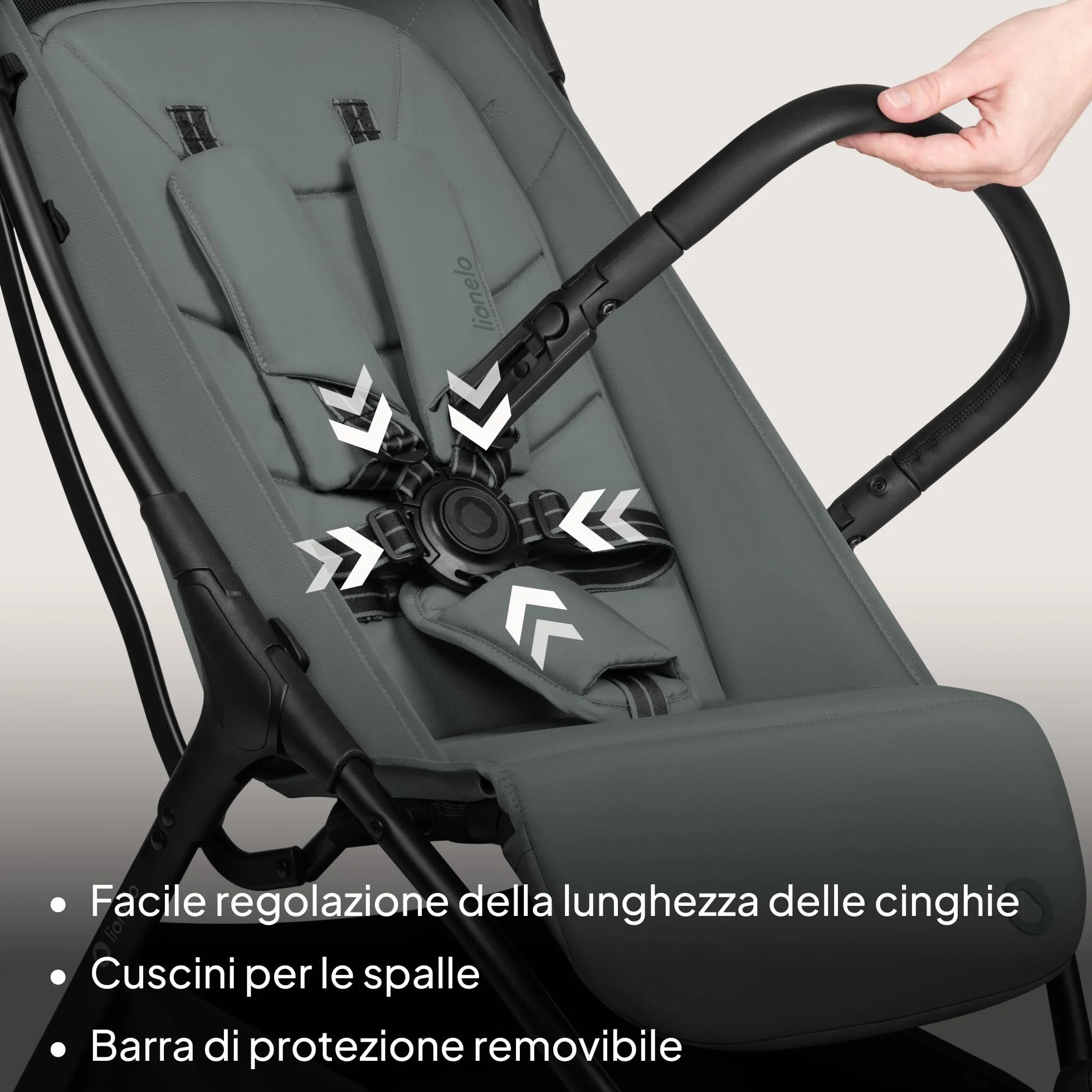 Lionelo AGIA Passeggino Compatto Leggero 22 kg 4 anni Pieghevole