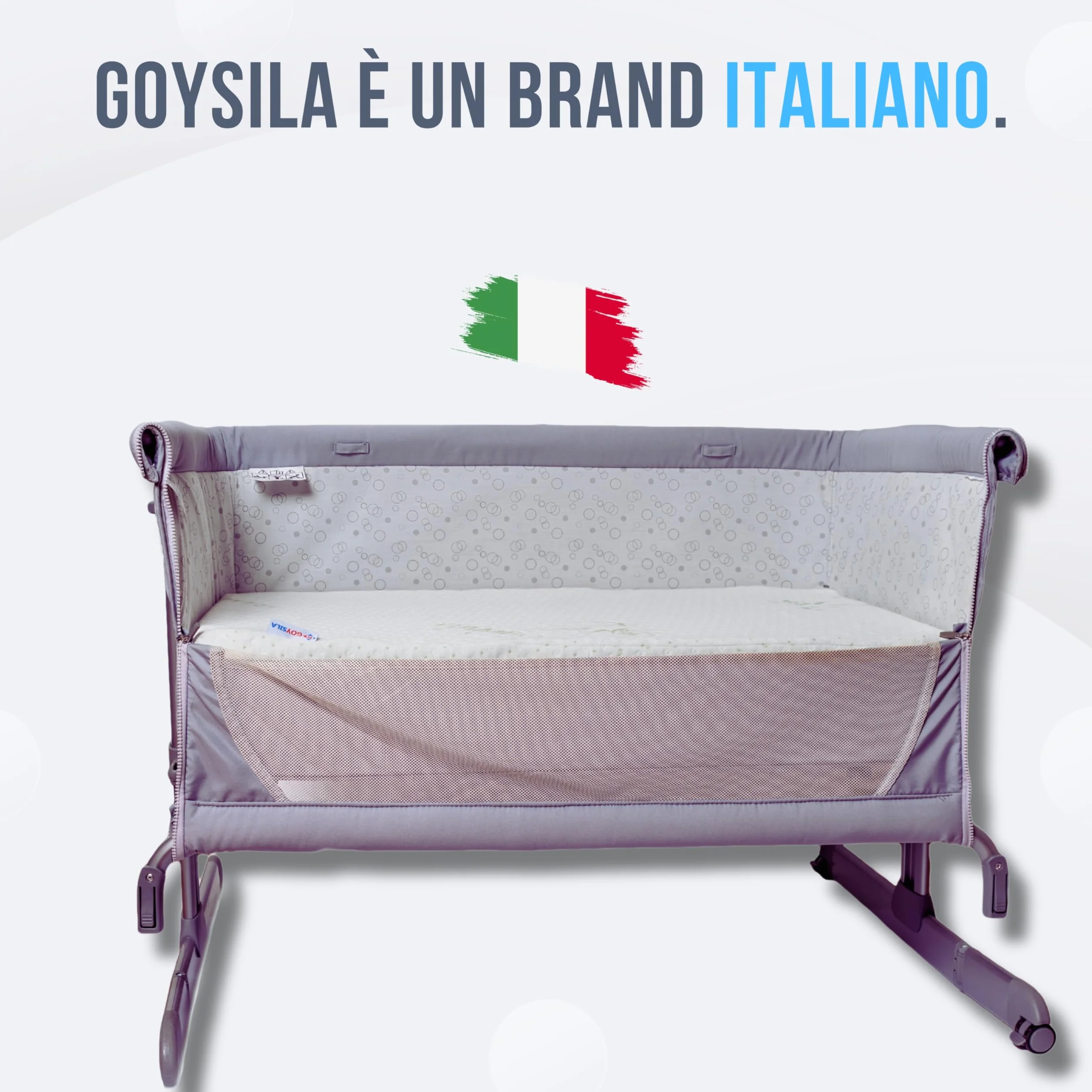 GOYSILA Materasso Next To Me Compatibile Chicco Materassino Culla Neonato Antisoffoco Traspirante Certificato Oeko-Tex h 7cm per Next2Me Dream Magic Air Cam Cullami Brevi Nanna Oh 83x50 cm