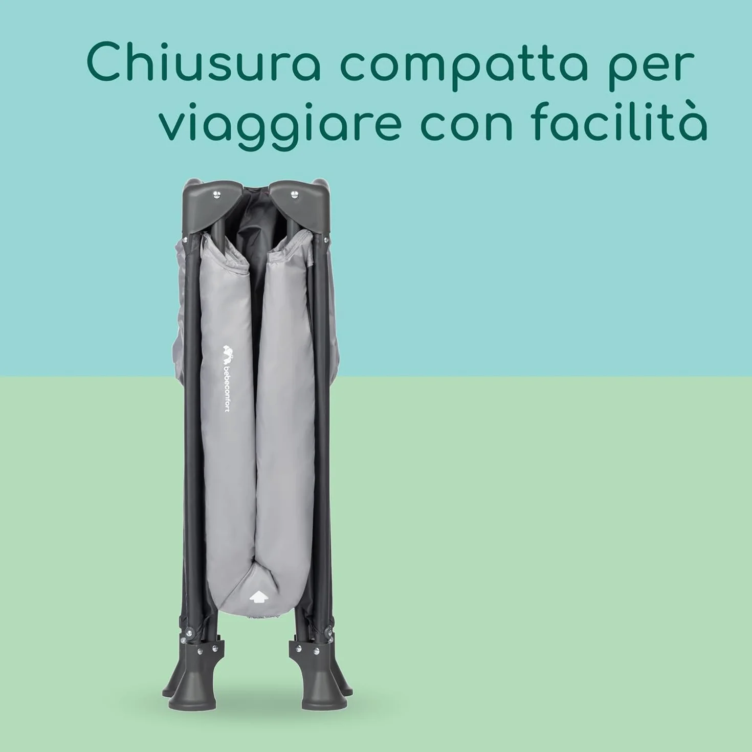 Bebeconfort Soft Dreams Lettino per bambini 0-3 Anni (0-15 kg) Culla da Campeggio 60x120 cm Pieghevole Tinted Graphite
