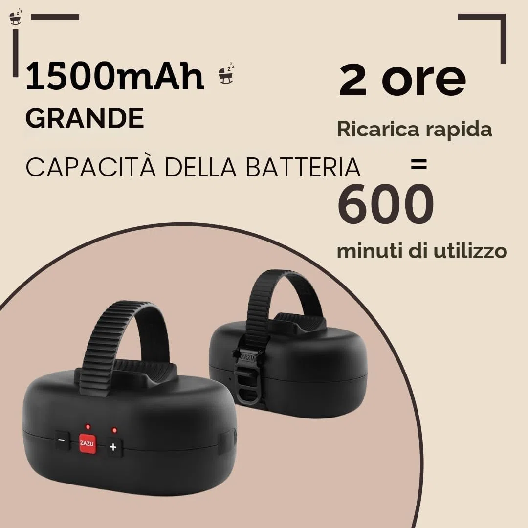 ZAZU Robby - Altalena automatica per passeggino, spessore regolabile, timer da 40 minuti, sensore da viaggio per bambini, ricaricabile USB-C, impermeabile, universale per passeggino e passeggino