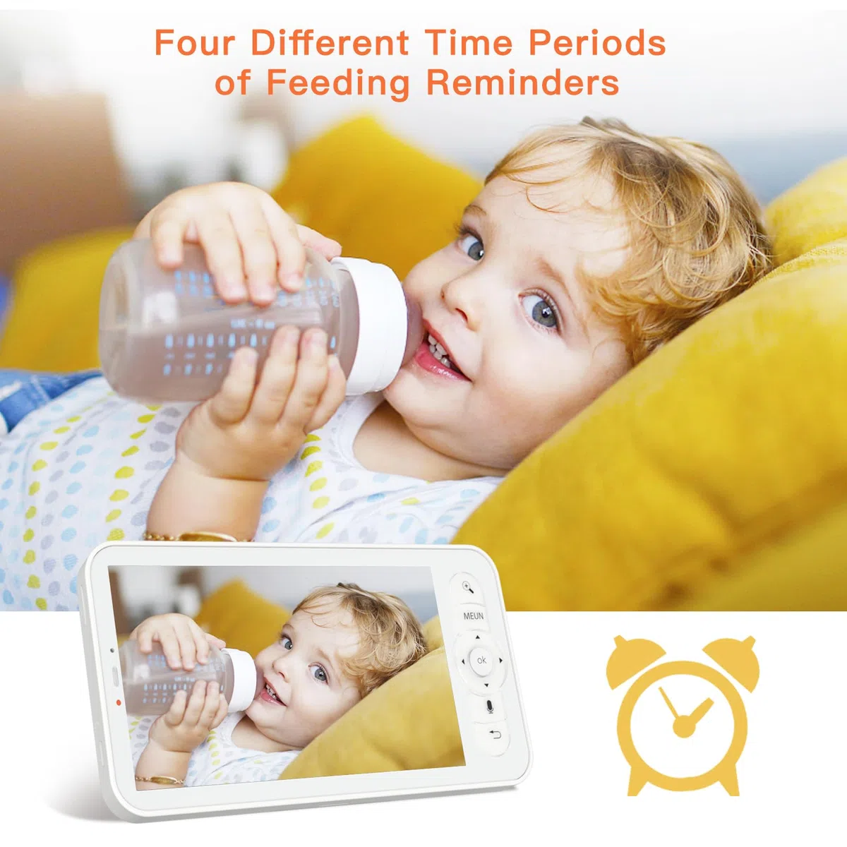 ARENTI Baby Monitor WiFi 5G, Telecamera per Bambini a Doppia Banda 2.4G e 5G, HD da 4 MP per Video Cristallini, Anti-interferenza e Trasmissione più Veloce, Audio a 2 vie, Visione Notturna