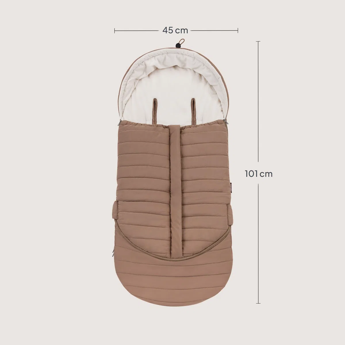 Lionelo Oli Sacco A Pelo Passeggino Invernale Universale Per Passeggino E Navicella, Cinture A 5 Punti, Impermeabile, Caldo, Cerniera, Lavabile In Lavatrice, Imbottitura Anallergica, 101 x 45 cm