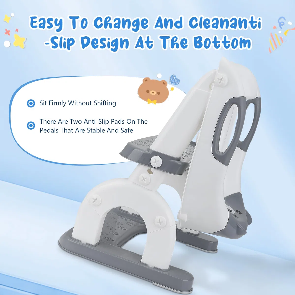 Sedile WC per bambini con scale, sedile WC regolabile in altezza, sedile WC pieghevole per bambini, vasino antiscivolo con gradini, comodo allenatore WC a partire dai 2 anni in su