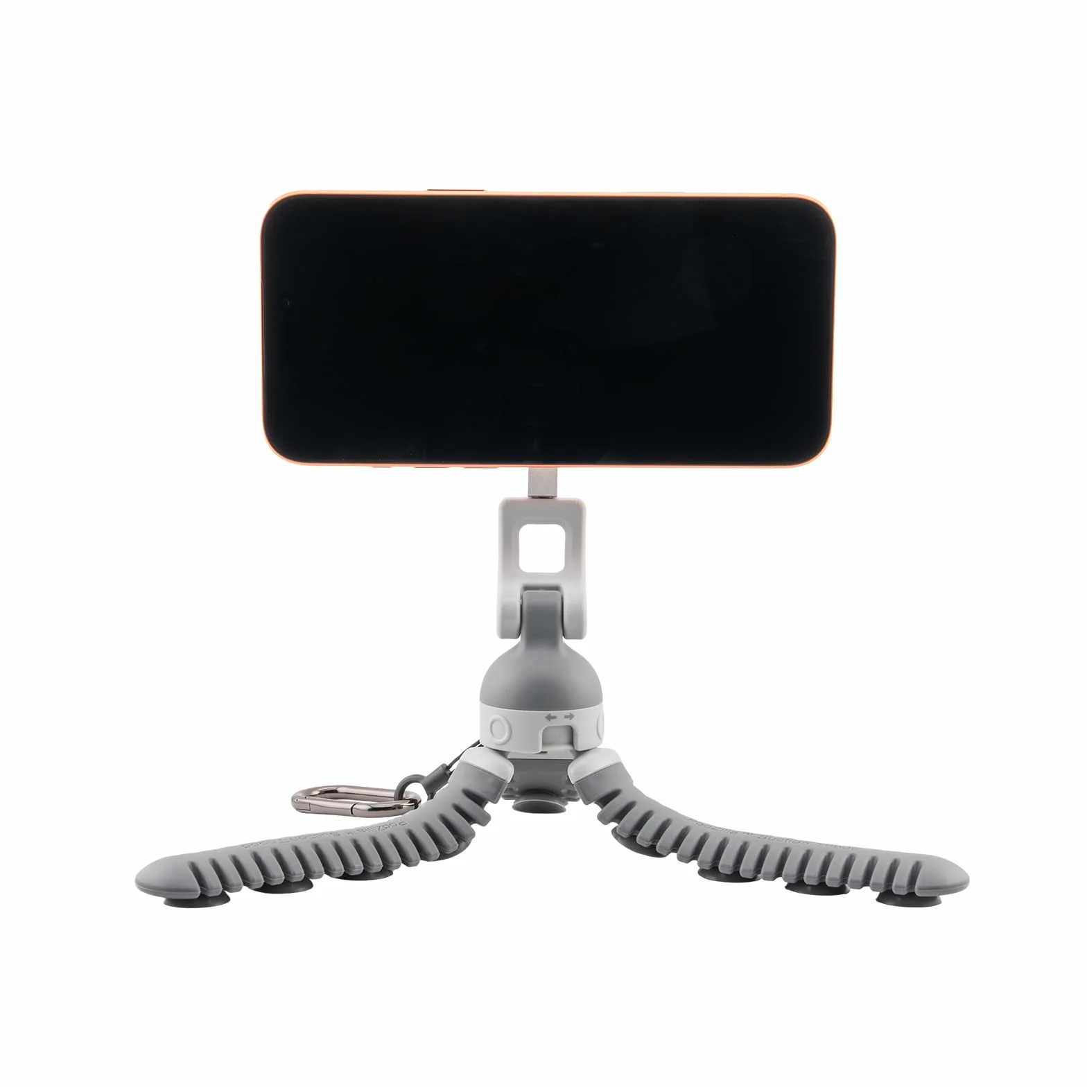 JOBY PZ01 PodZilla Octo Treppiede per Cellulari con Ventose e Magnete: Supporto Flessibile per iPhone e Android, Compatibile con MagSafe, Ultra Leggero (146g), Grigio