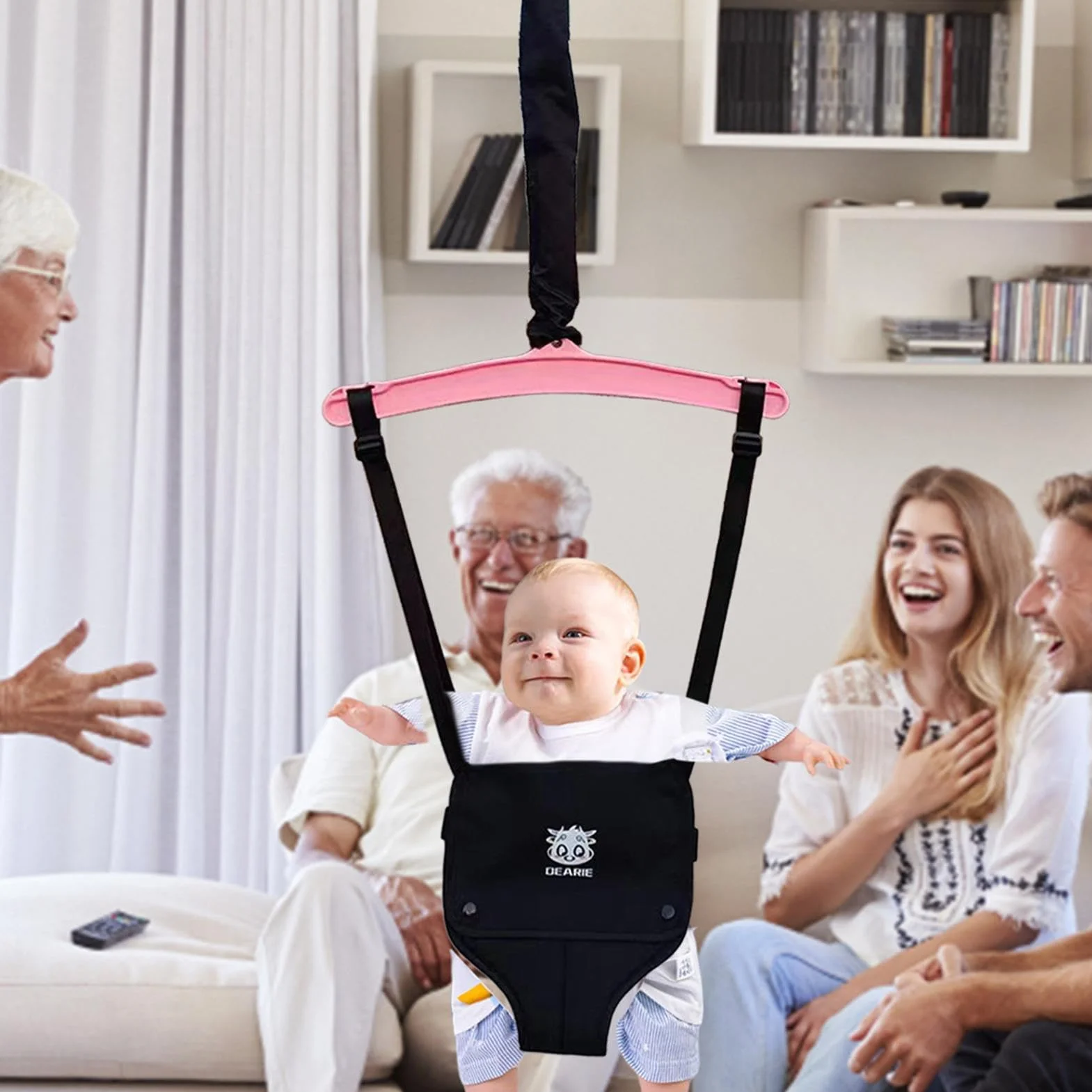 Jumper per porta per bambini, altalena di rimbalzo per sedia da salto per bambini,Porta in jersey per bambini piccoli con catena regolabile | Esercitatore per ponte per bambini piccoli Doorway per ju