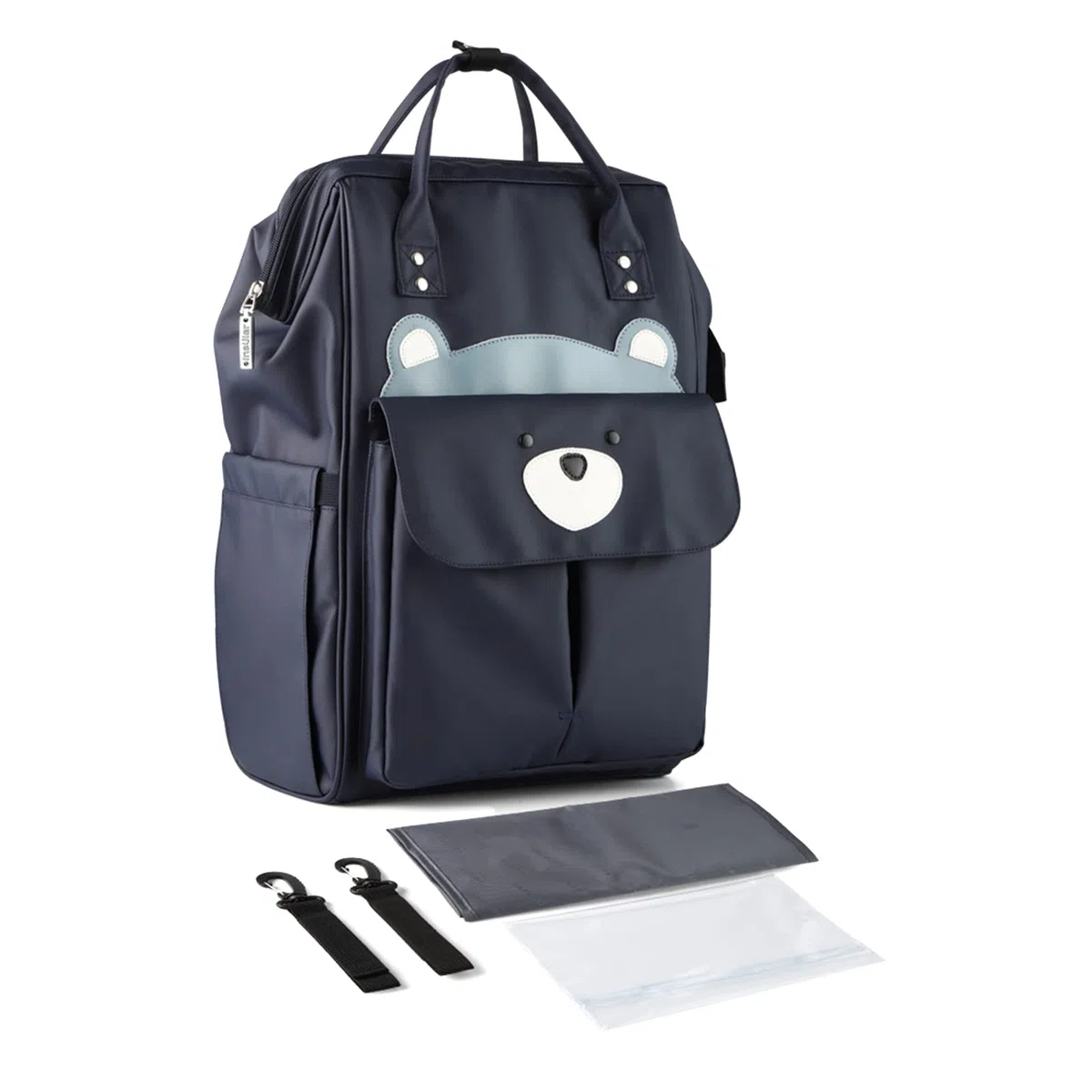 SONARIN Grande Capacità Zaino Fasciatoio Alla Moda,Borsa per Pannolini Multifunzione Impermeabile Zaino Mamma Neonato Borsa Fasciatoio da Viaggio con Fasciatoio & Ganci per Passeggino