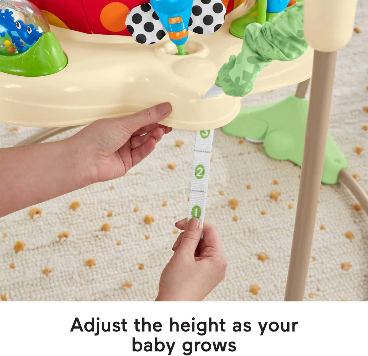 Fisher-Price Centro Attività Saltella e Gioca Amici della Foresta, il Ranocchio, Centro Attività per Neonati con Musica e Luci, K7198