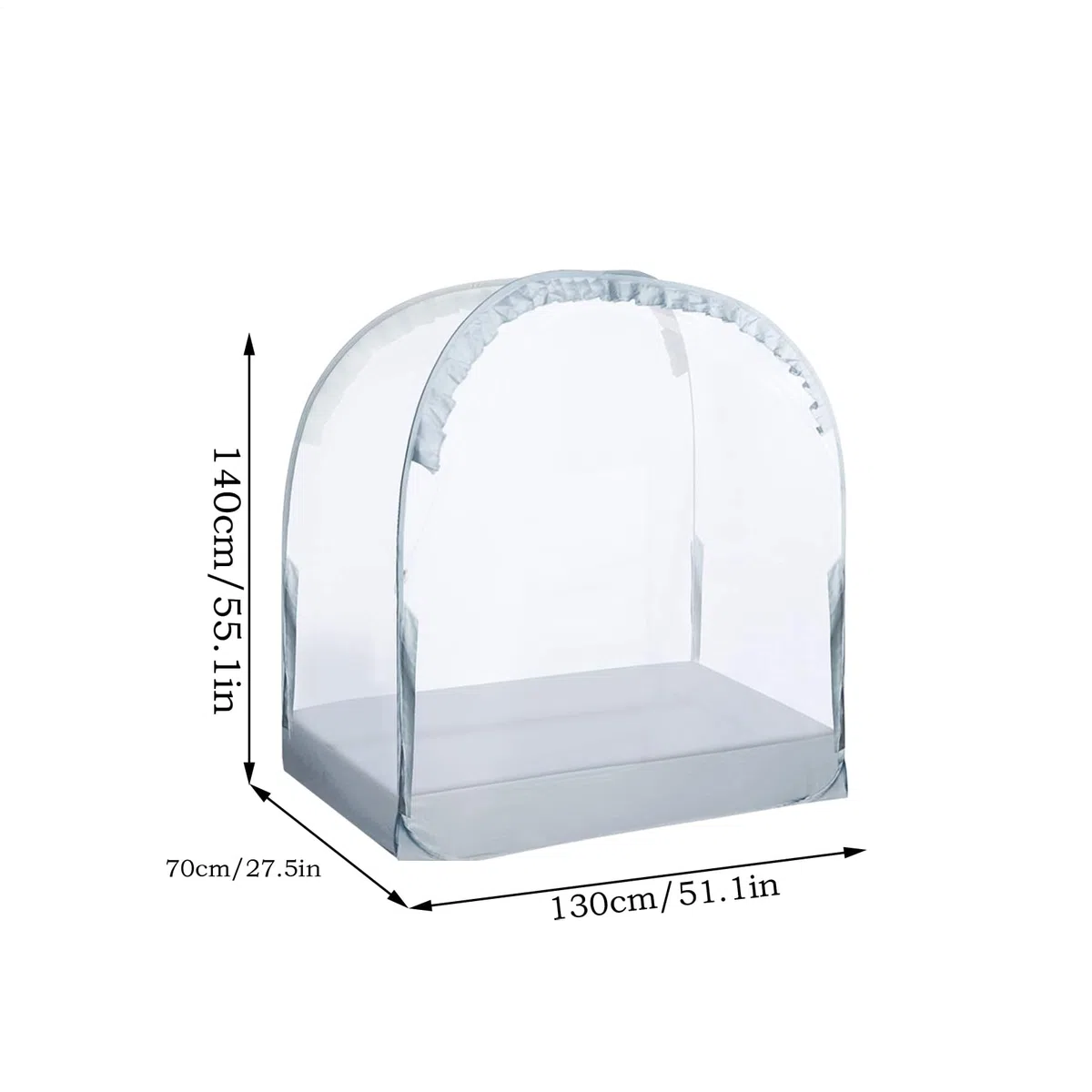 Tenda da campeggio per culla: emergente in rete traspirante, protezione di sicurezza anti-arrampicata, protezione leggera per lettino per bambini piccoli | soluzione di sicurezza per dormire