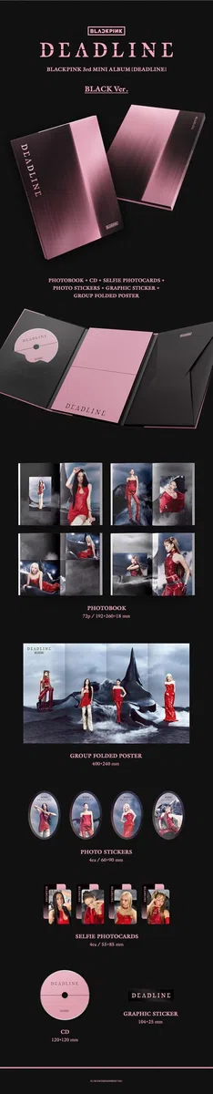 BLACK PINK - 3RD MINI ALBUM DEADLINE, [BLACK VERSION]