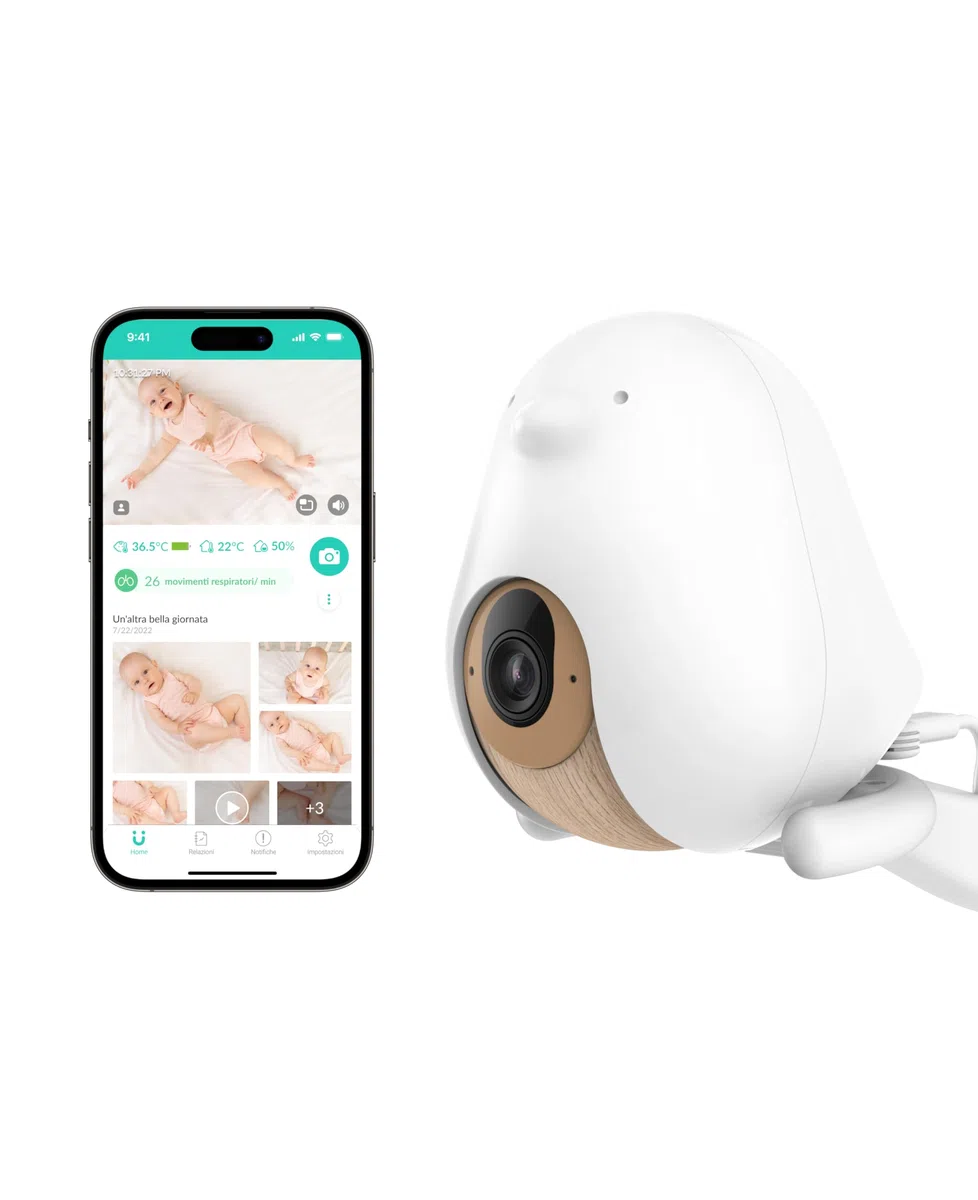 CuboAi Plus Intelligente Baby Monitor: avvisi di sicurezza del sonno per viso coperto, zona di pericolo e analisi del sonno - Telecamera per visione notturna HD 1080p (incluse 3 opzioni di supporto)