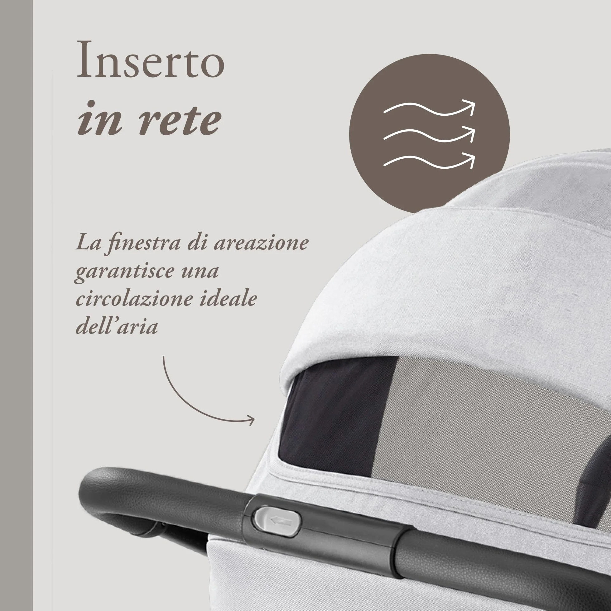 Inglesina Zenit Passeggino Compatto Grigio, Fino a 22kg, Ruote con Sospensioni, Seduta Ampia
