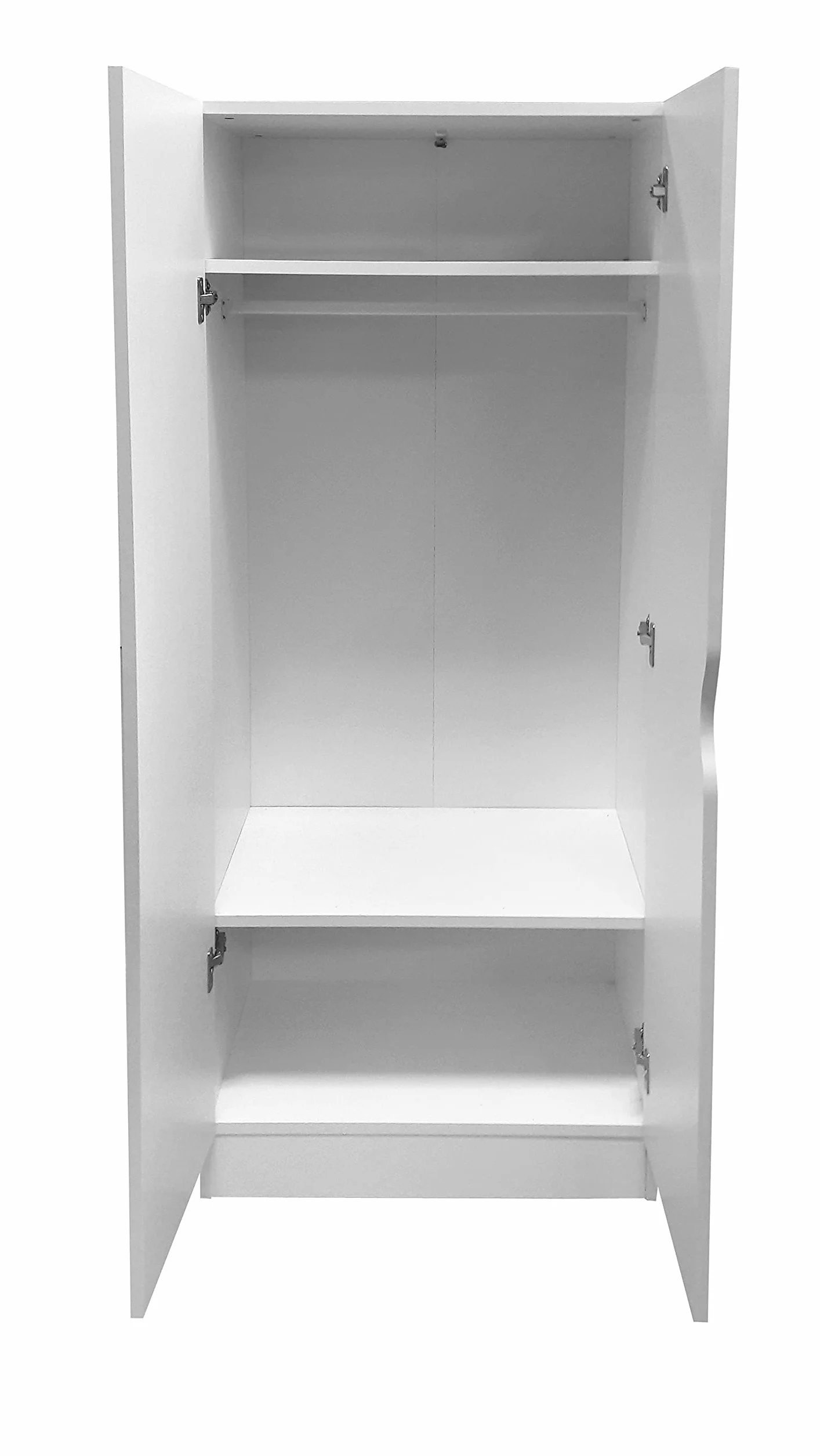 Armadio Bianco Unicorno Rosa per Bambini in Legno 70x42,5x161,5 cm