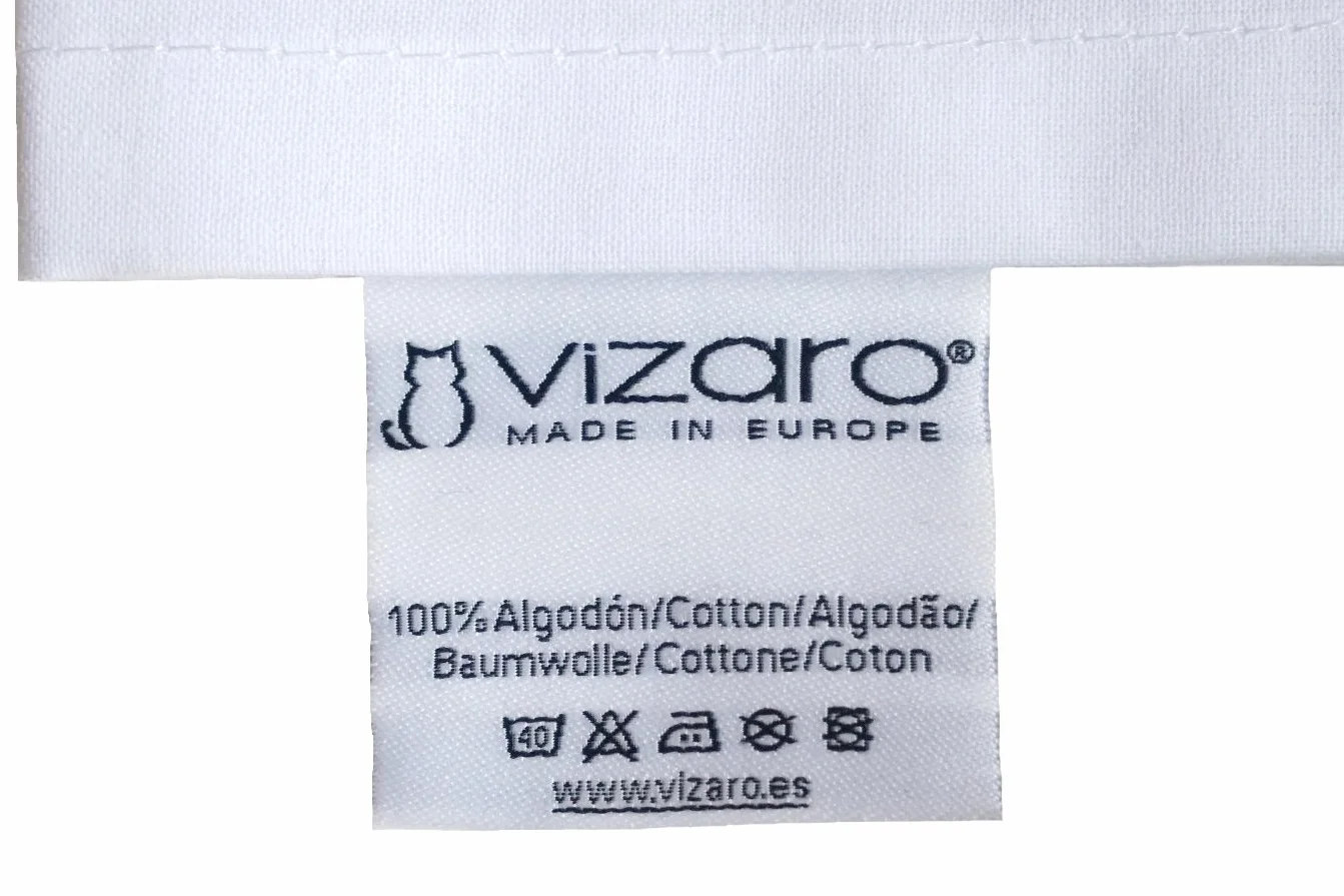 Copripiumino lettino 60x120cm + Federa Cuscino - 100% Cotone - Mis - 90x120cm, 30x60cm - Vizaro - Linee Grigie