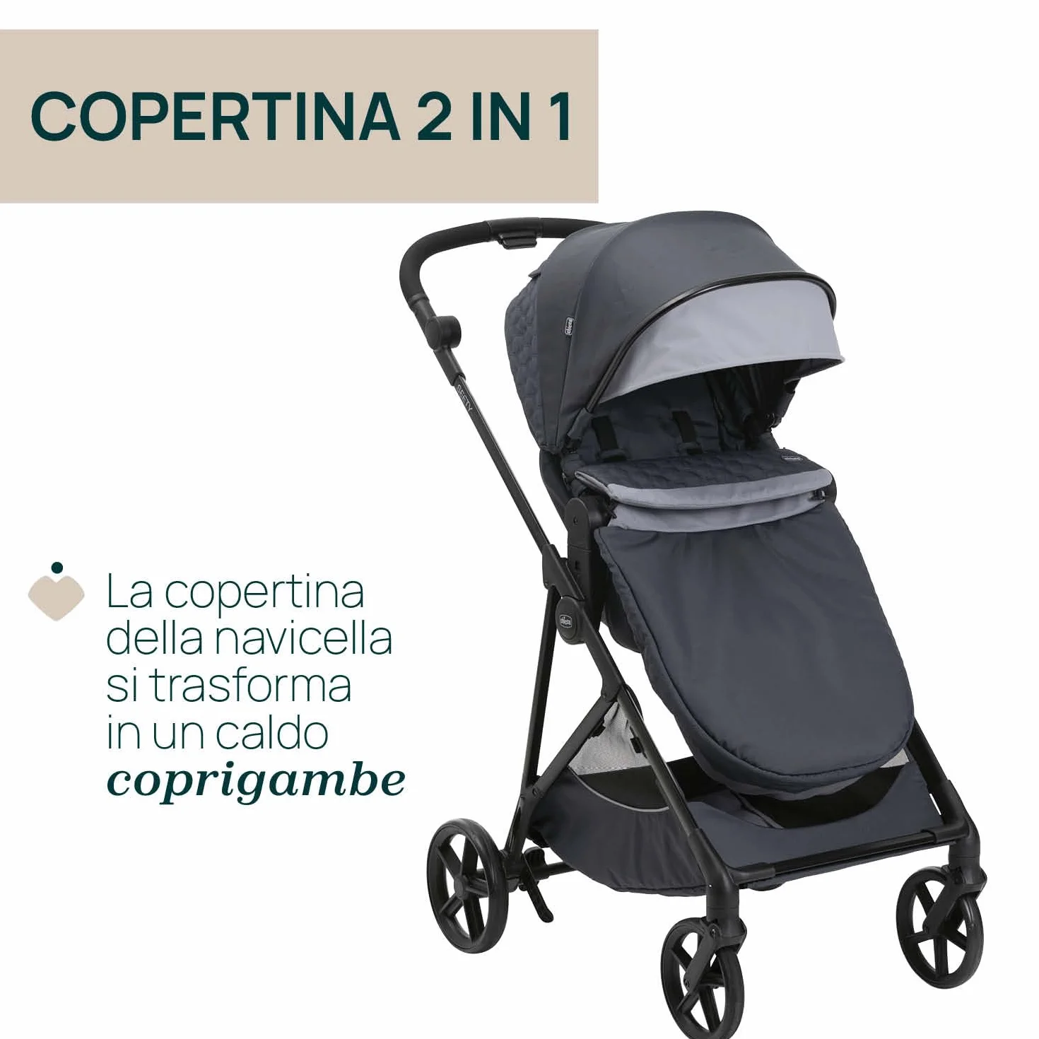 Chicco Passeggino Seety Leggero Compatto 0-4 Anni 22kg Pieghevole Reclinabile