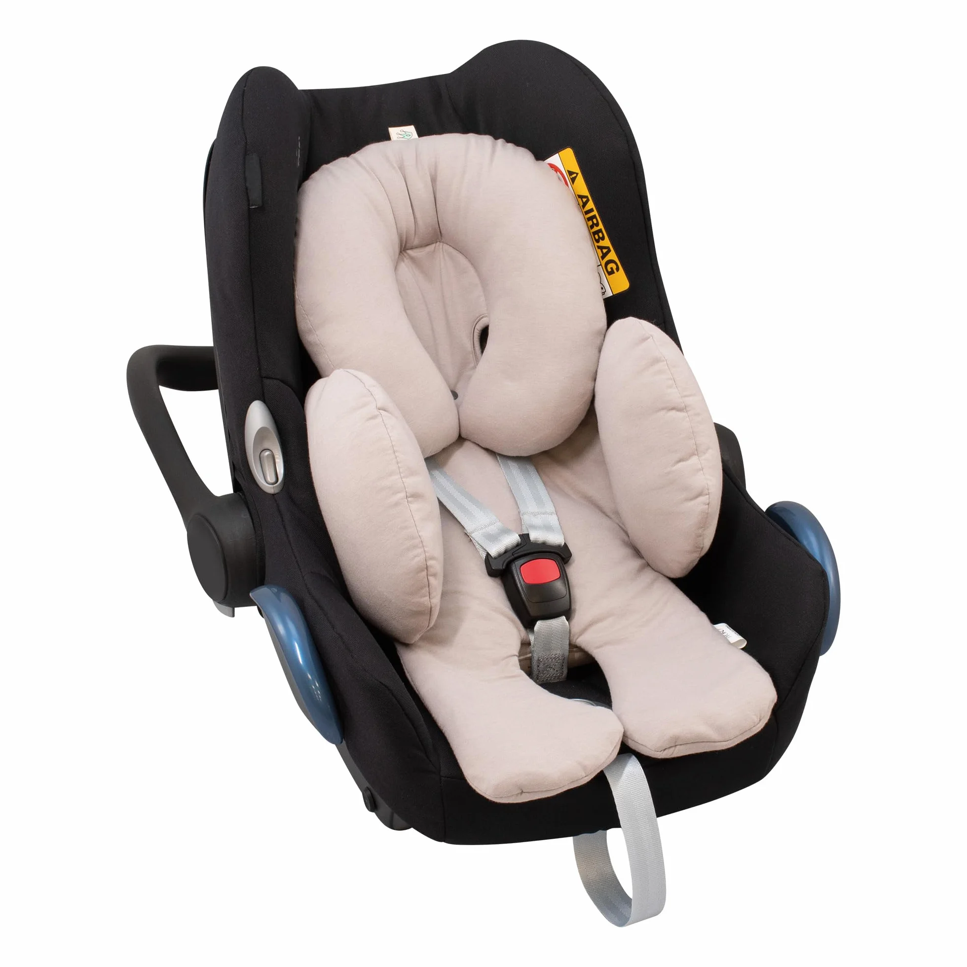 JYOKO KIDS Riduttore Antiallergico universale per Ovetto, Passeggino, Navicella 100% cotone Beige