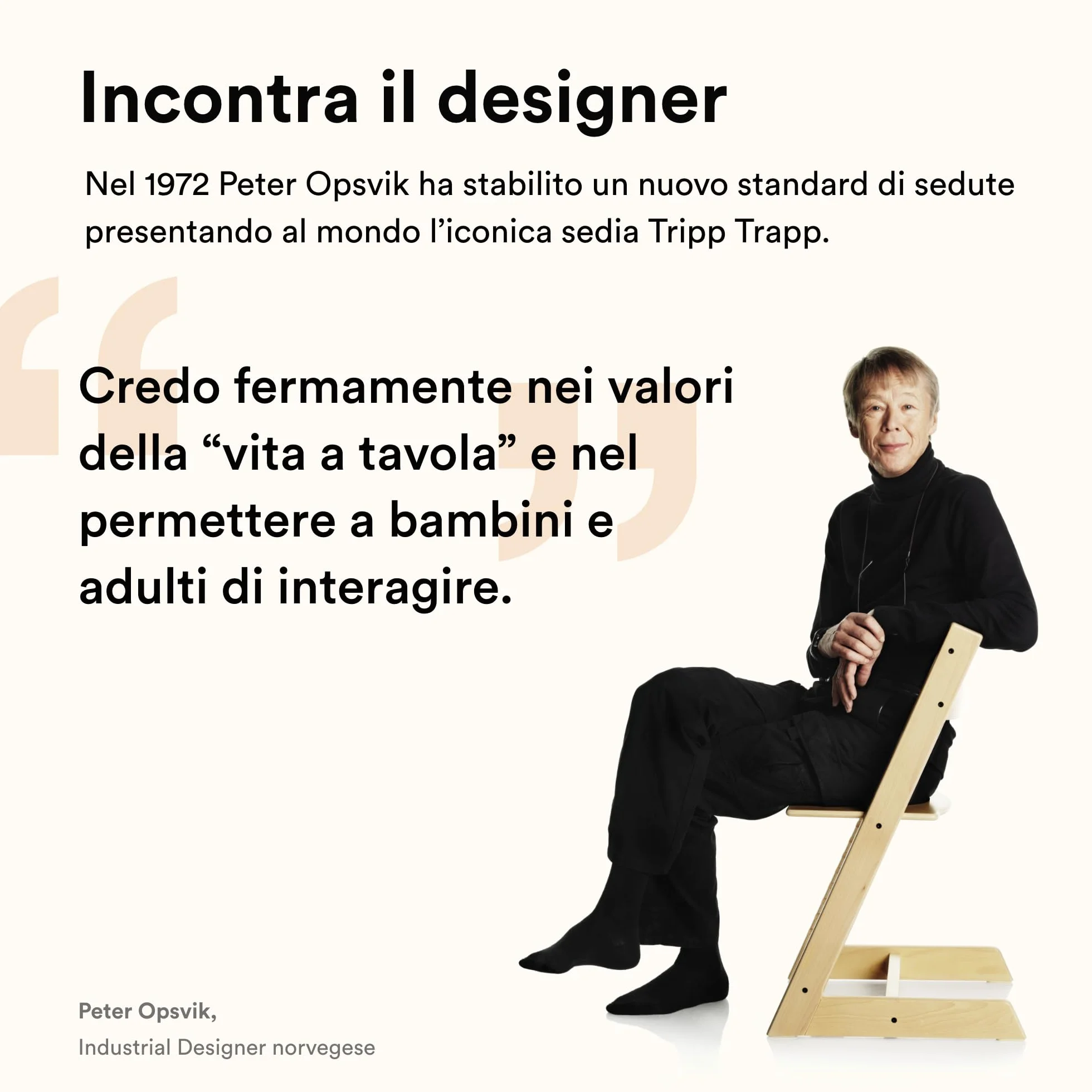 Sedia Tripp Trapp Stokke Naturale - Sedia evolutiva regolabile per neonati, bambini e adulti - Modello classico