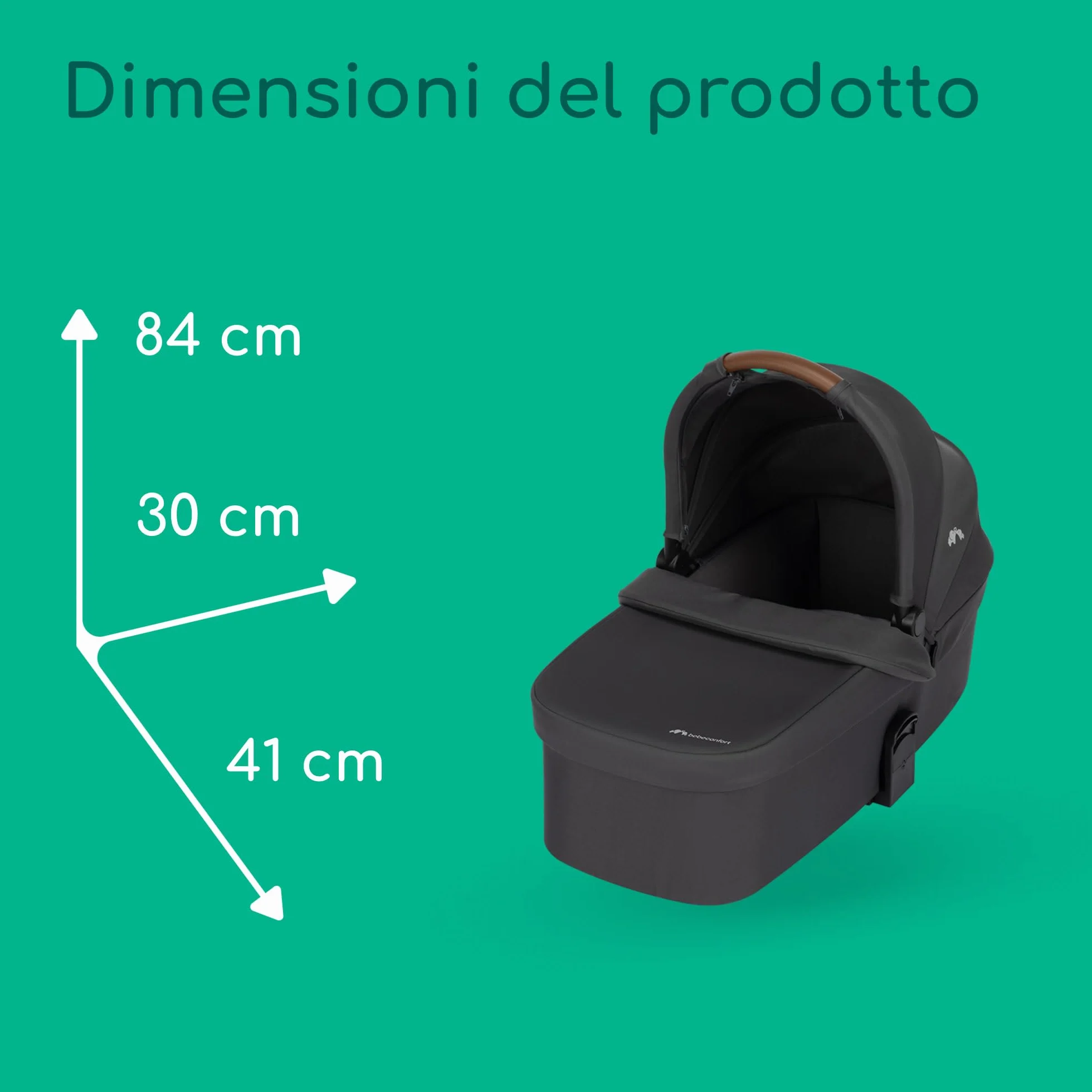 Bebeconfort Luvia Trio Passeggino 3 in 1 0-4 anni 0-22 kg Mineral Graphite