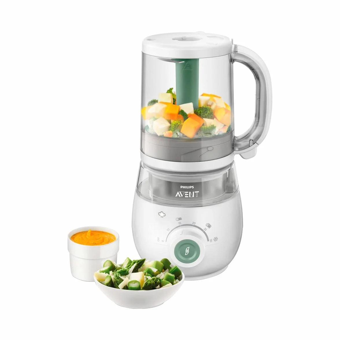 Philips Avent 4 In 1 Baby Food Maker Cuoce A Vapore Mescola Riscalda Scongela