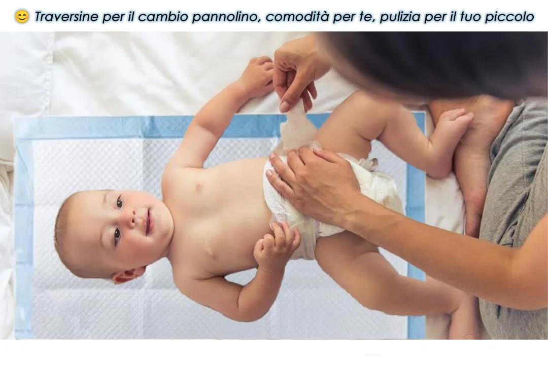 50x Traverse Multiuso 60x45 Cm ,Protezione Avanzata Con 6 Strati Antimicrobici. Ideali Per Fasciatoi E Letti, Assorbenti E Anti-Odore . Skin-Friendly ,Per Neonati, Anziani E Animali.