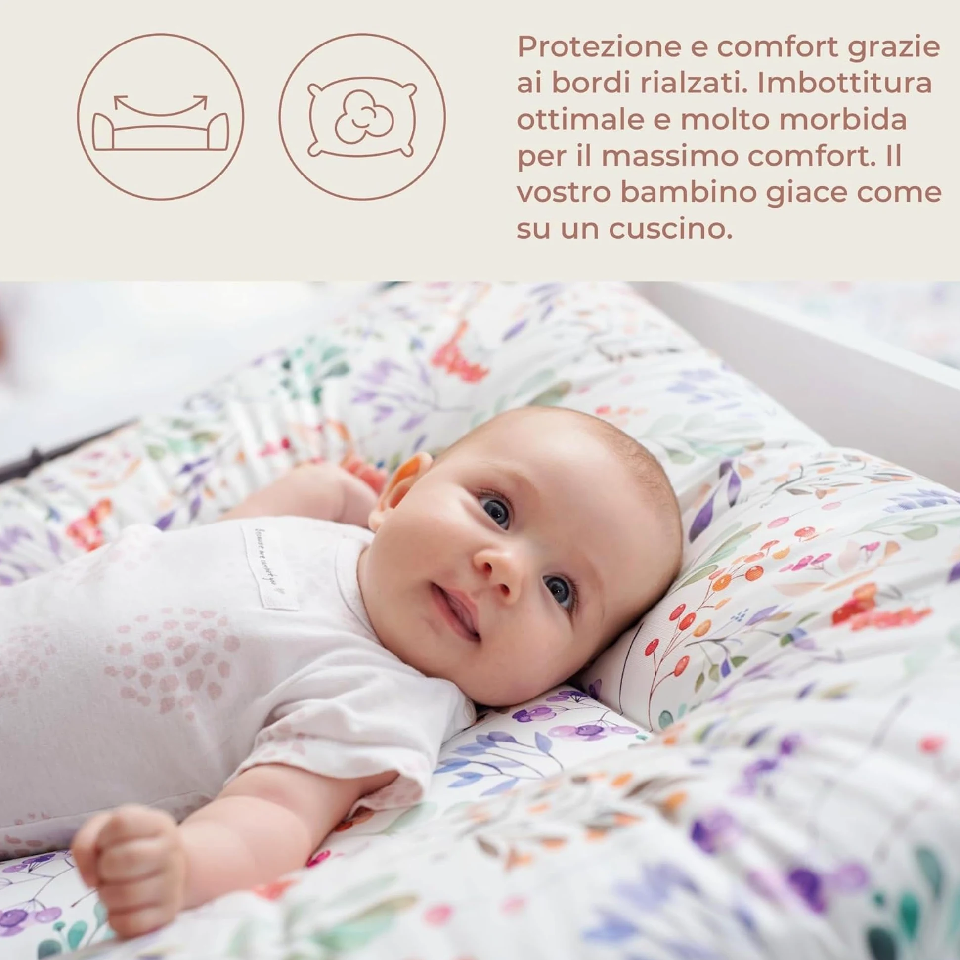 Ceba Baby® Fasciatoio Materassino - Fasciatoio neonato morbido - Cuscino Fasciatoio Lavabile per bambine e bambini - certificato Öko-Tex - impermeabile - 70x50 cm - Happy Safari