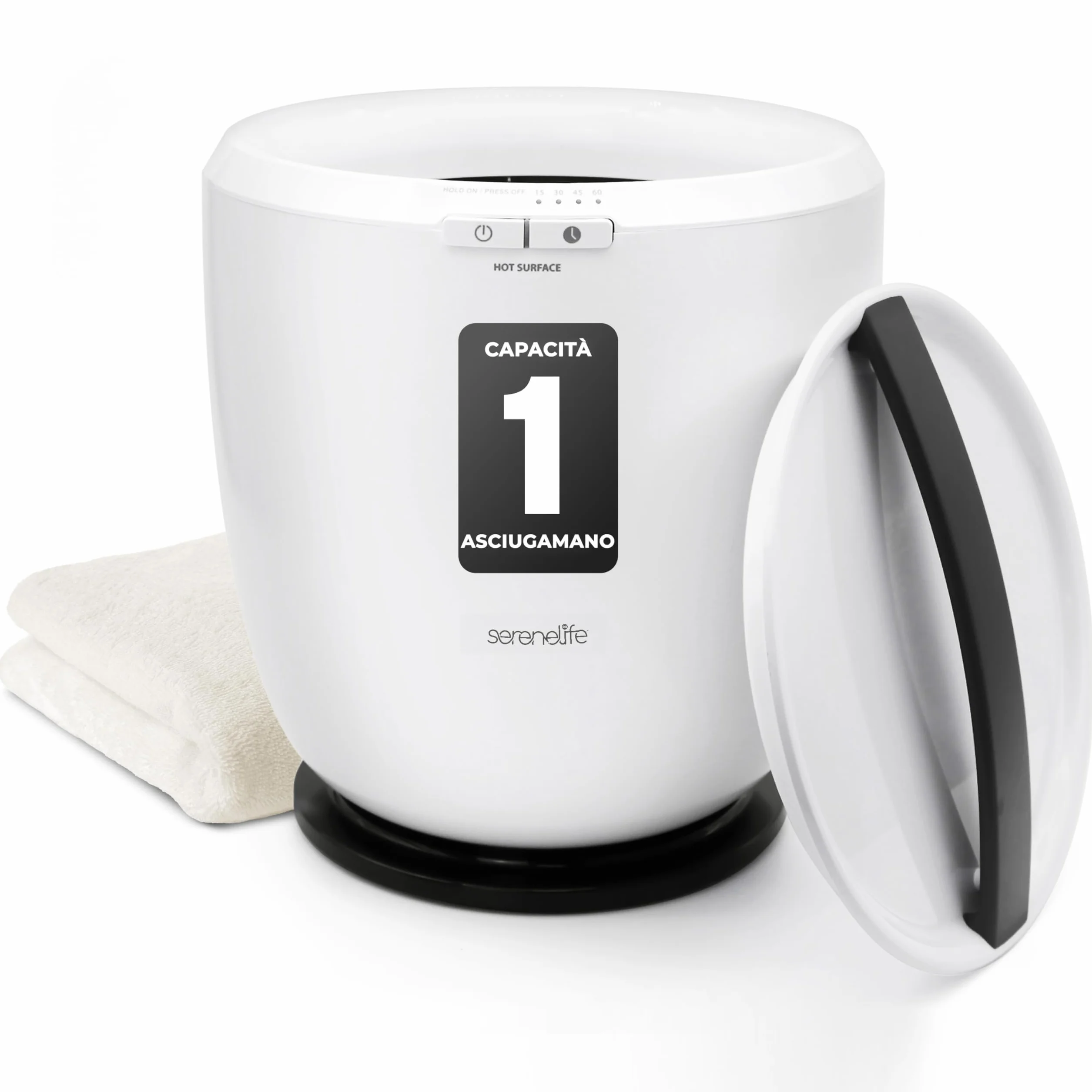 SereneLife Scaldasalviette Elettrico 12L 500W Autospegnimento Asciugamano Coperta Accappatoio