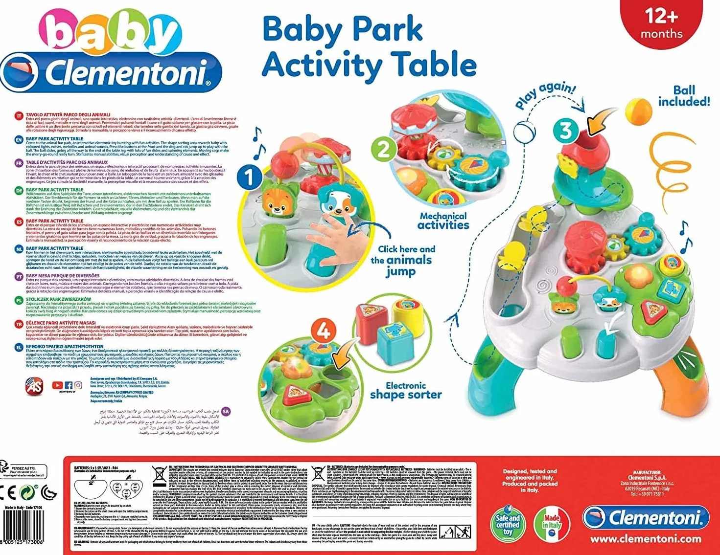 Clementoni Baby Park Activity Table
