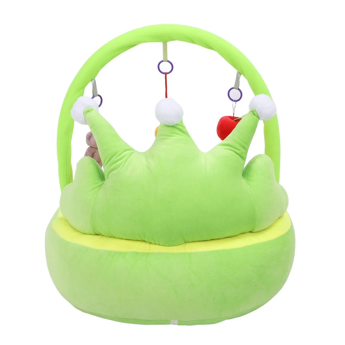 Il Morbido Seggiolino di Supporto per Bambini in Peluche Mantiene la Postura Seduta Comoda Imparando a Sedersi Sulla Sedia per Neonati e Bambini Piccoli (GREEN)