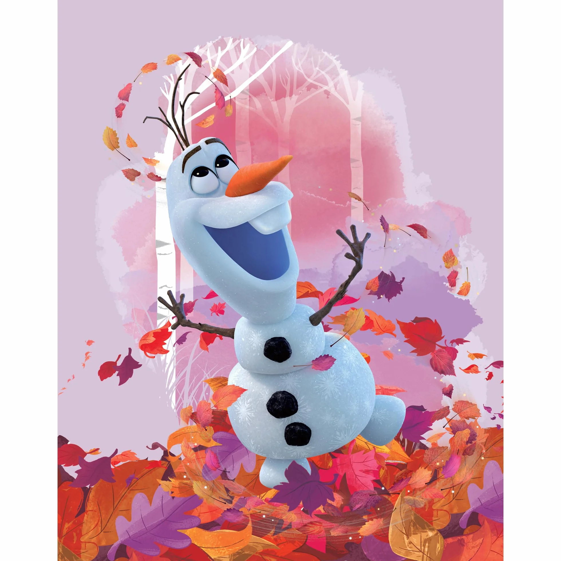 BERONAGE Disney Frozen 2 Tappeto da camera per bambini Olaf 100 cm x 133 cm, antiscivolo, antirumore per bambini, tappeto da gioco, tappetino da gioco, tappeto da ragazza Anna Elsa Olaf Sven Kristoff