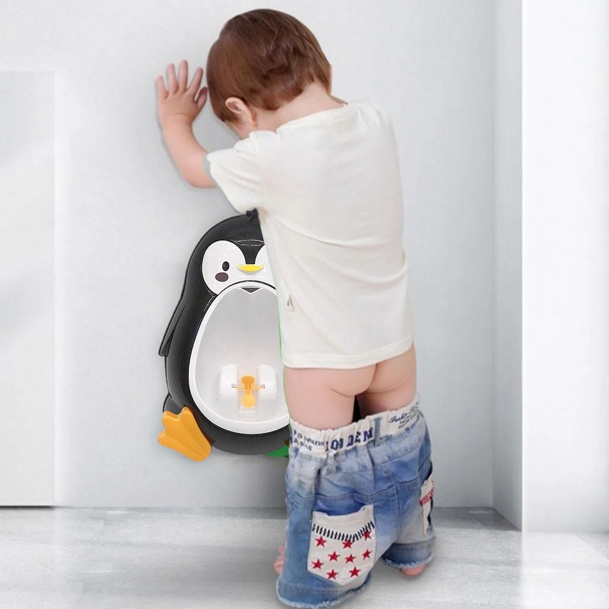 Orinatoio per vasino in Piedi – orinatoio in Piedi per Bambini Piccoli, Regolabile a Forma di, Supporto per la pipì per la Scuola Materna, WC, Bambini, Asilo