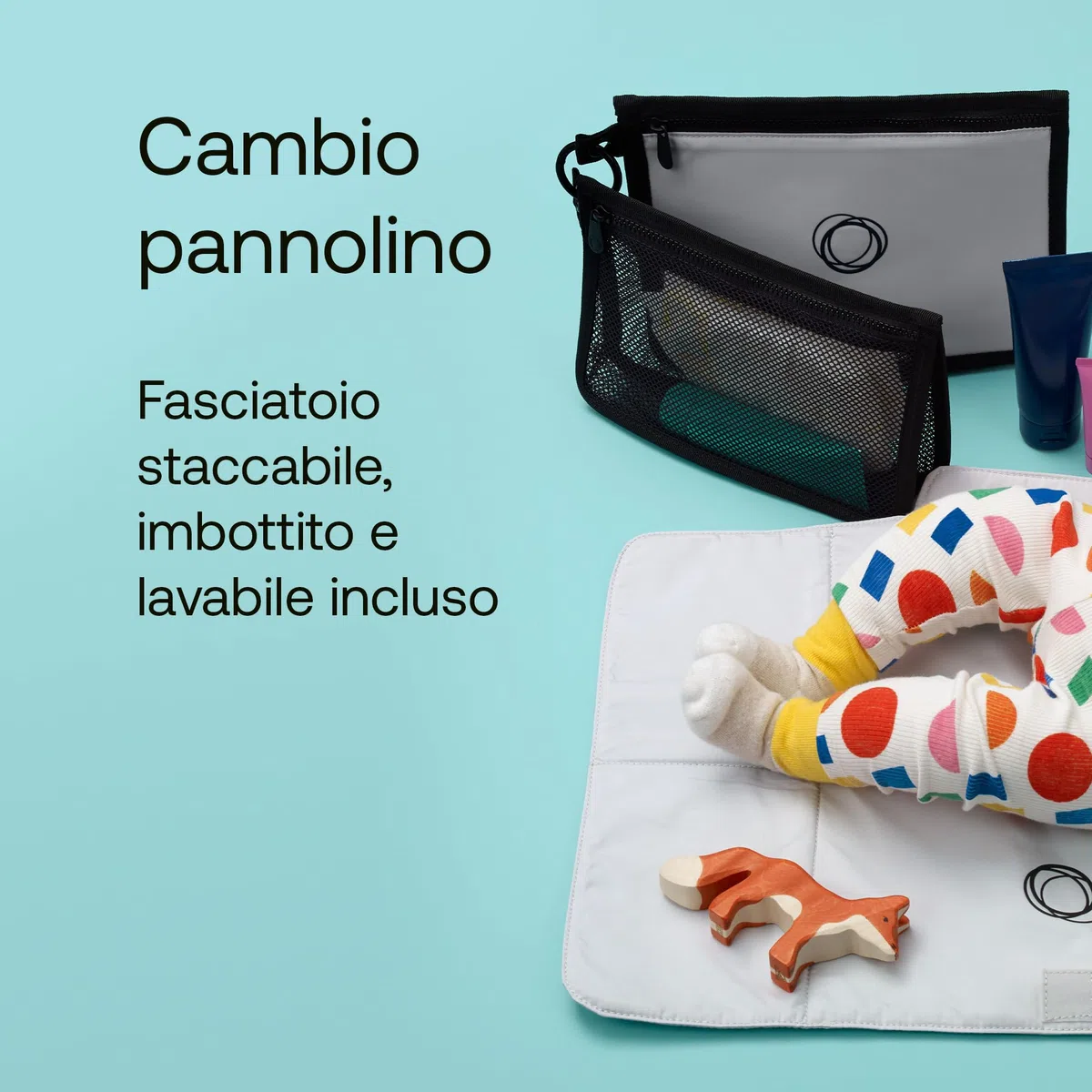 Bugaboo Zaino Fasciatoio, Borsa per il Cambio Sostenibile con Materiali Riciclati, Resistente all'Acqua, Facile da Pulire, Include Materassino per il Cambio e Portabottiglie Termico, Forest Green