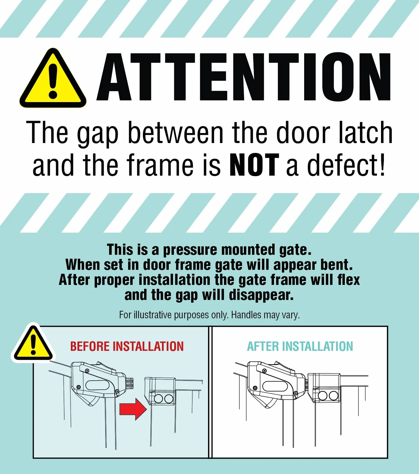 Regalo Safety Super Wide Arched Baby Gate for Hallways, Doorways & Stairs, Fits Openings 75-150cm, Pressure Mounted, Bronze