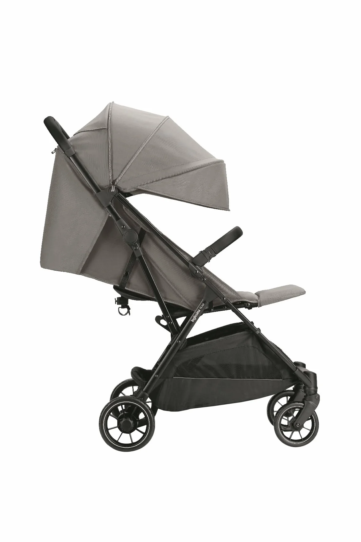 Inglesina NOW Passeggino Compatto Leggero 7,2 kg, Chiusura Automatica One Touch, Reclinabile 170°, Capotta UPF 50+, dalla Nascita fino a 22 kg, Snap Grey