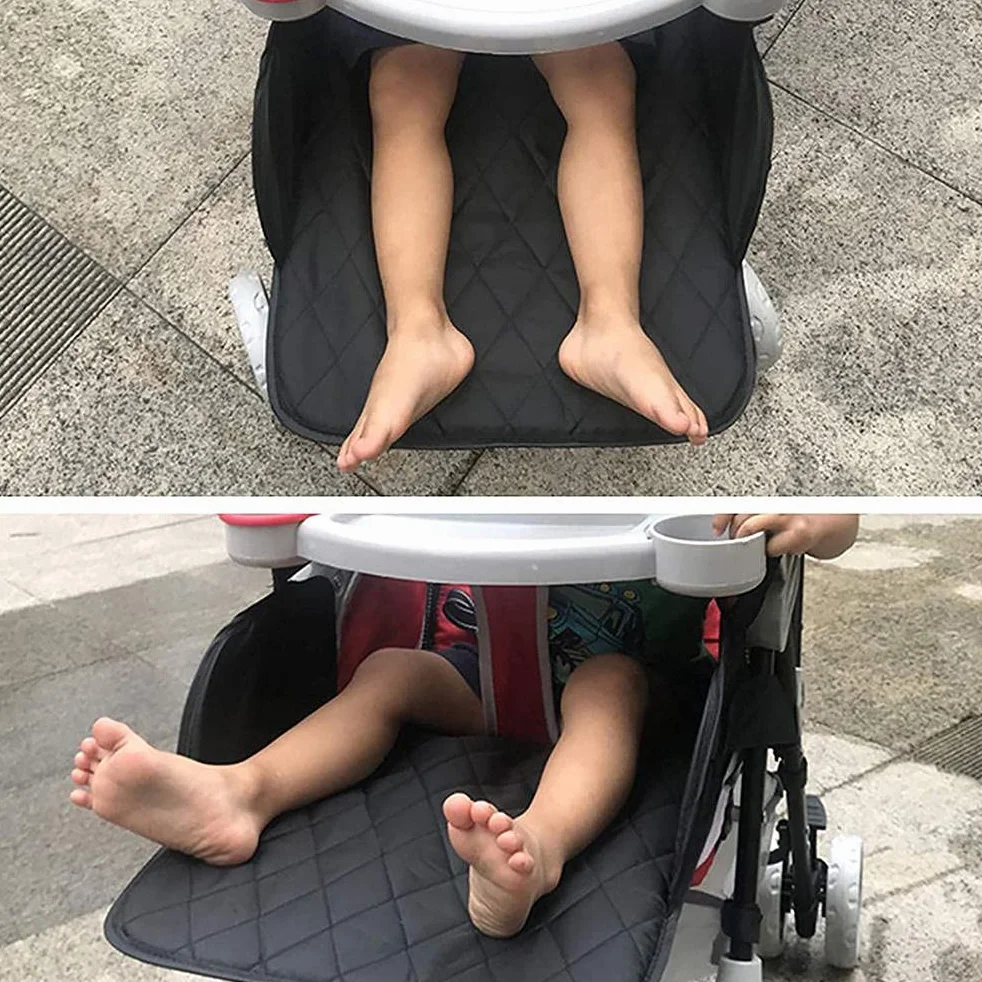 Poggiapiedi per Passeggino, Universale Poggiapiedi, Accessorio Supporto Piede in Plastica Nero, per Uso Giornaliero, per Viaggi Prolungati, per la Spesa