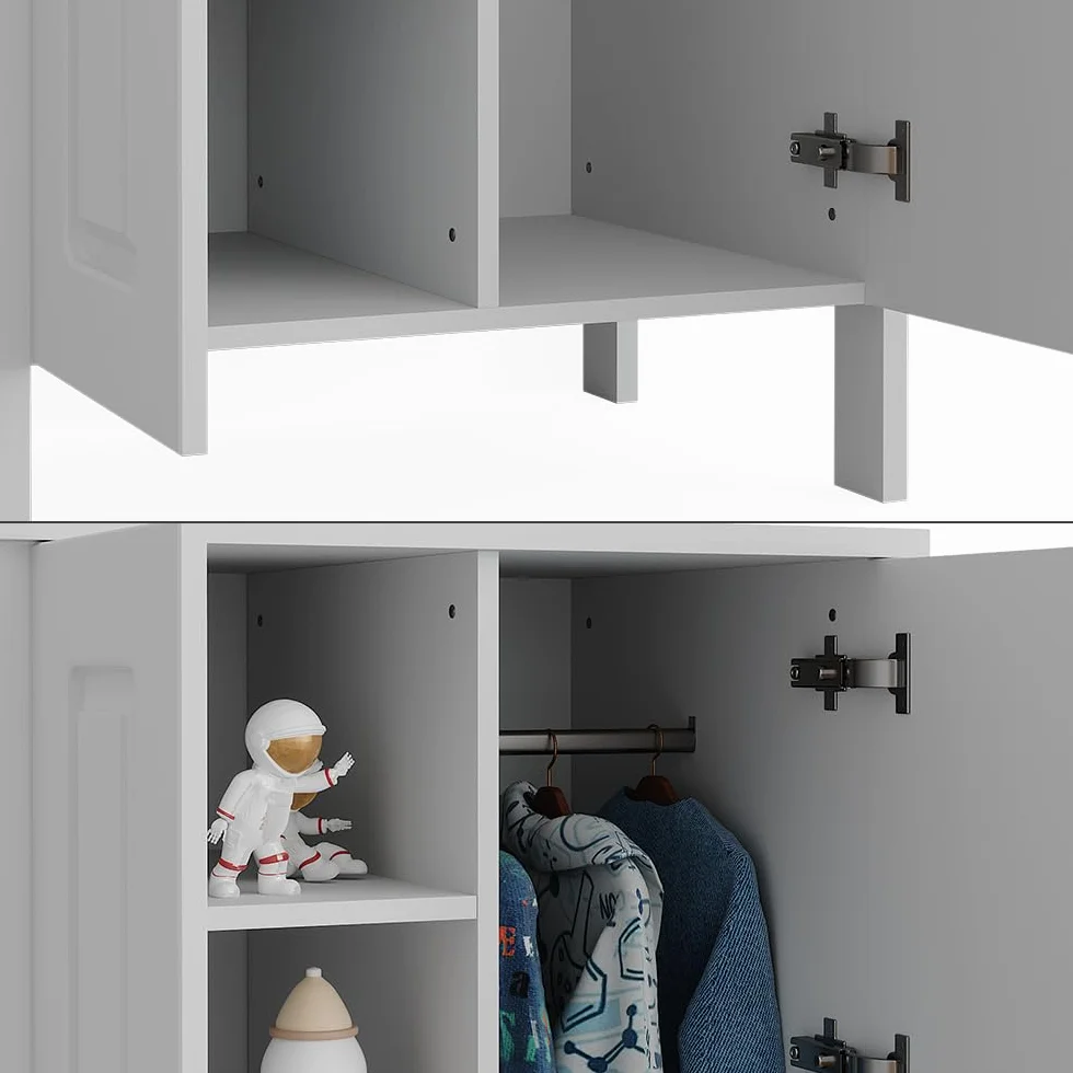 VitaliSpa Guardaroba bambini Ajaton 70 x 120.6 cm Bianco
