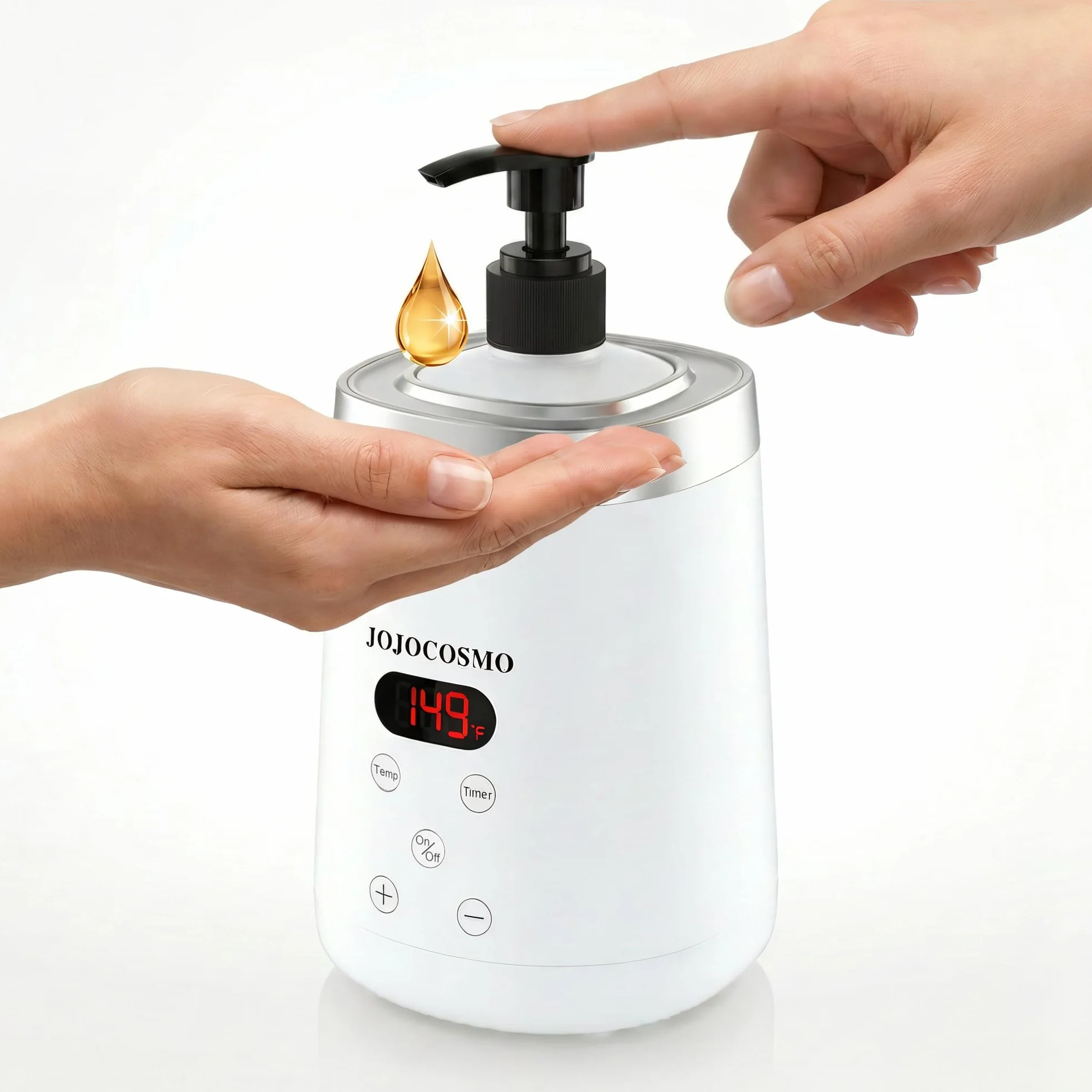Scaldaolio da massaggio con dispenser per bottiglie, variabile, per salone e spa