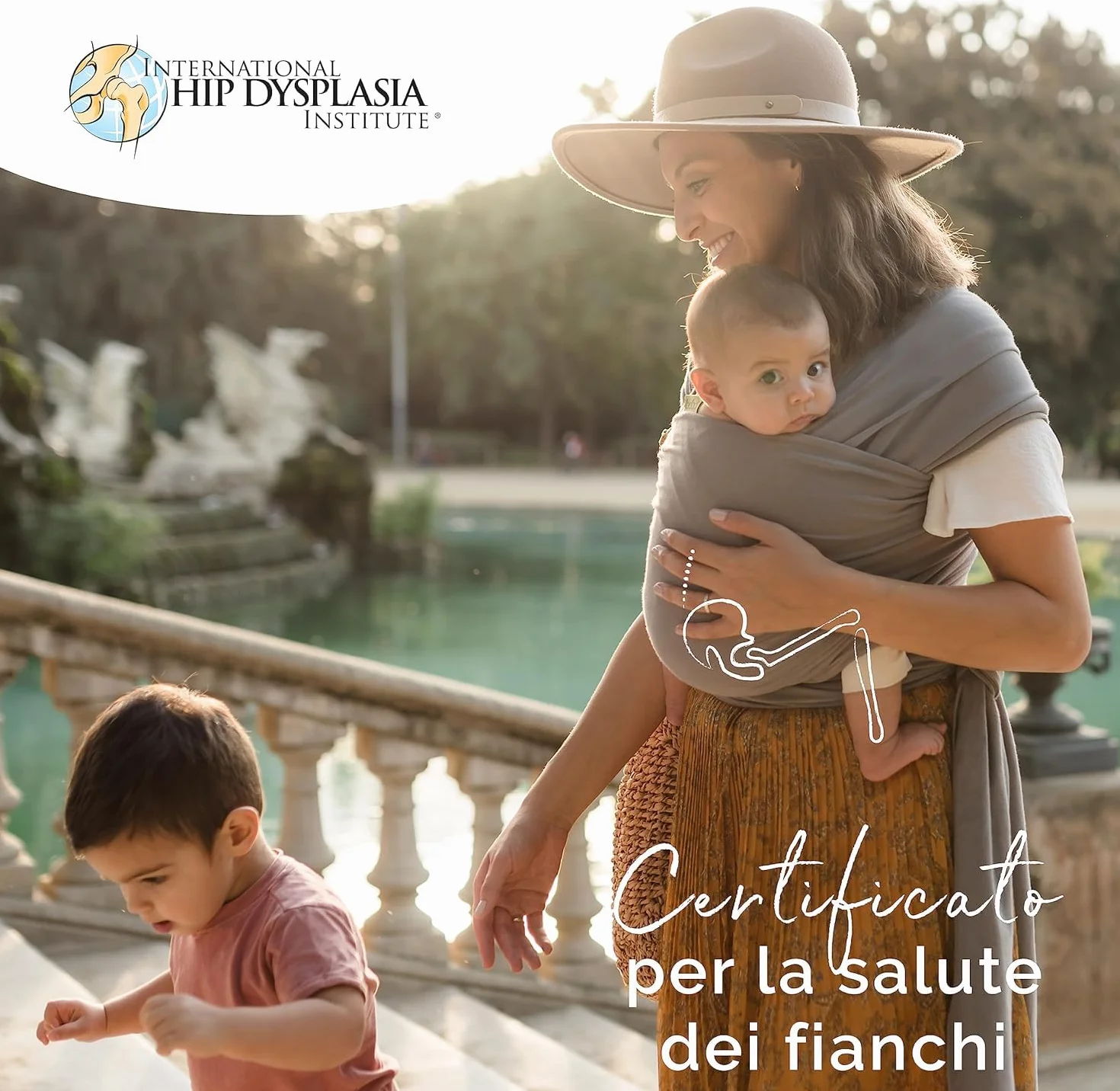 Boba Wrap - Fascia Elastica Porta Bebè Neonato, Portabimbo Facile da Indossare (Grey)