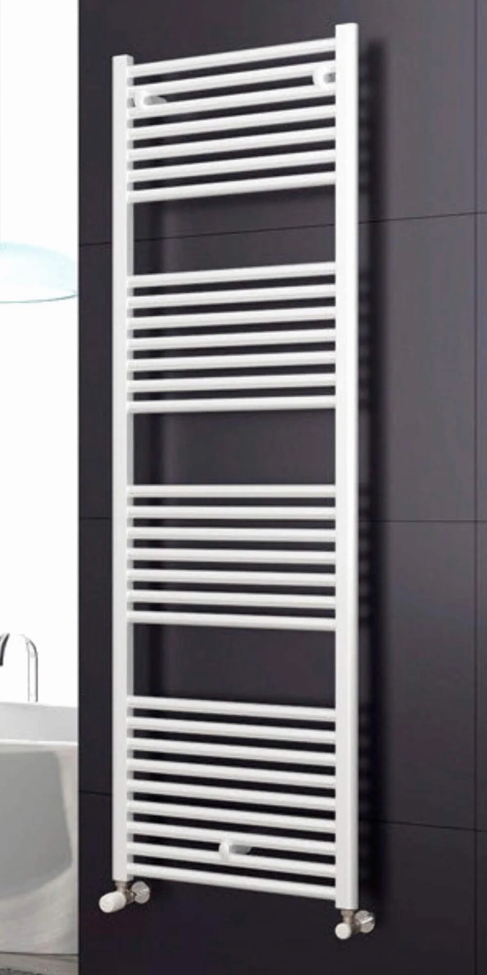 Cordivari Lisa scaldasalviette radiatore termoarredo bianco 1385 x 500 interasse 450