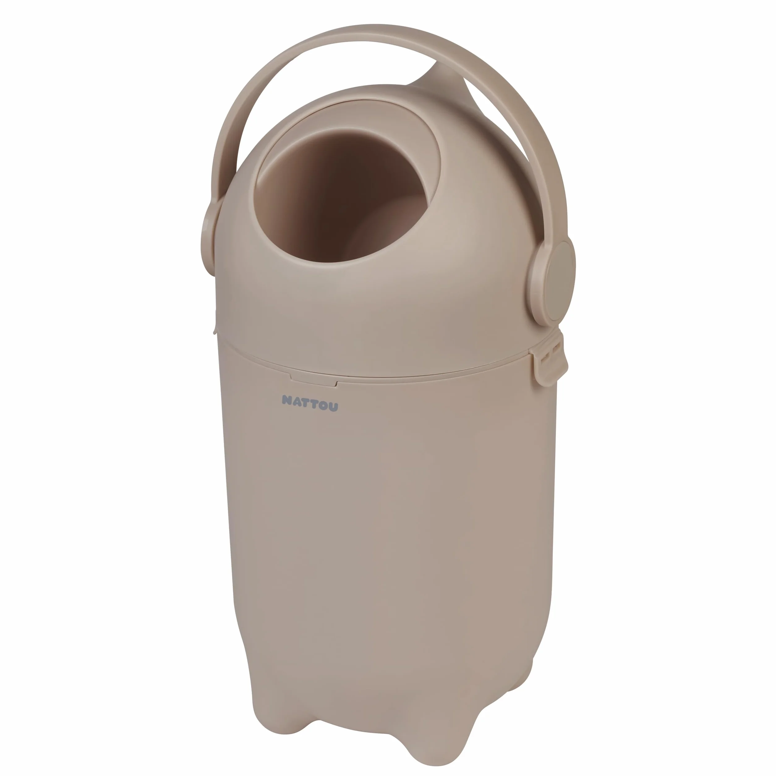 Nattou Dropy Secchio per pannolini antiodore 49,5 x 28 cm polipropilene ABS tortora