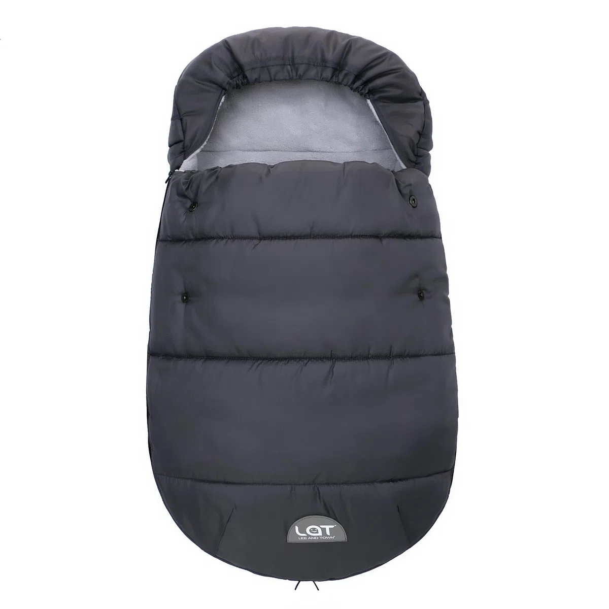LAT, sacco nanna invernale universale per ovetto, sacco nanna invernale con chiusura lampo, impermeabile, antivento (grigio)