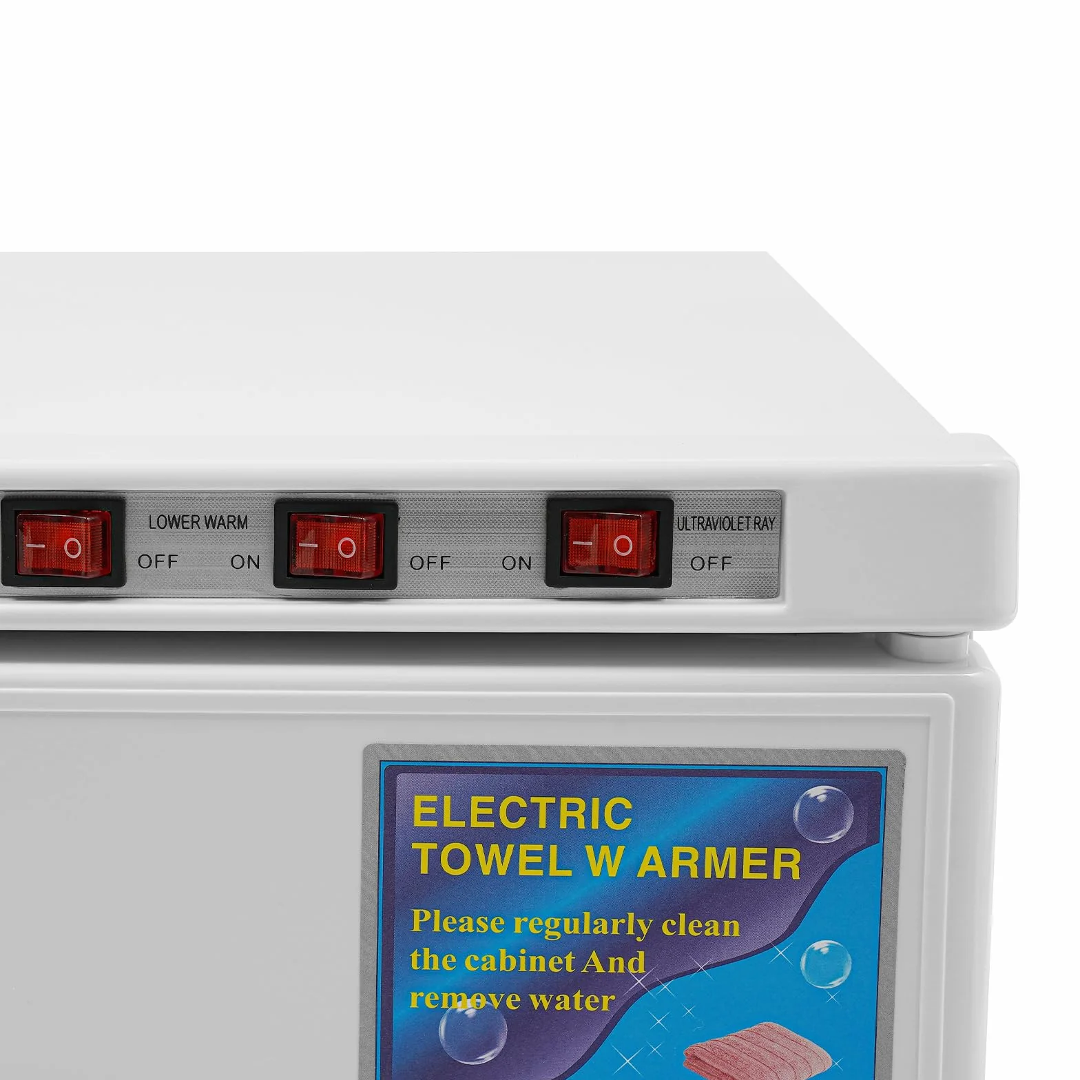 Portasciugamani a 2 porte 50L riscaldatore sterilizzatore UV armadio caldo cosmetici compresse